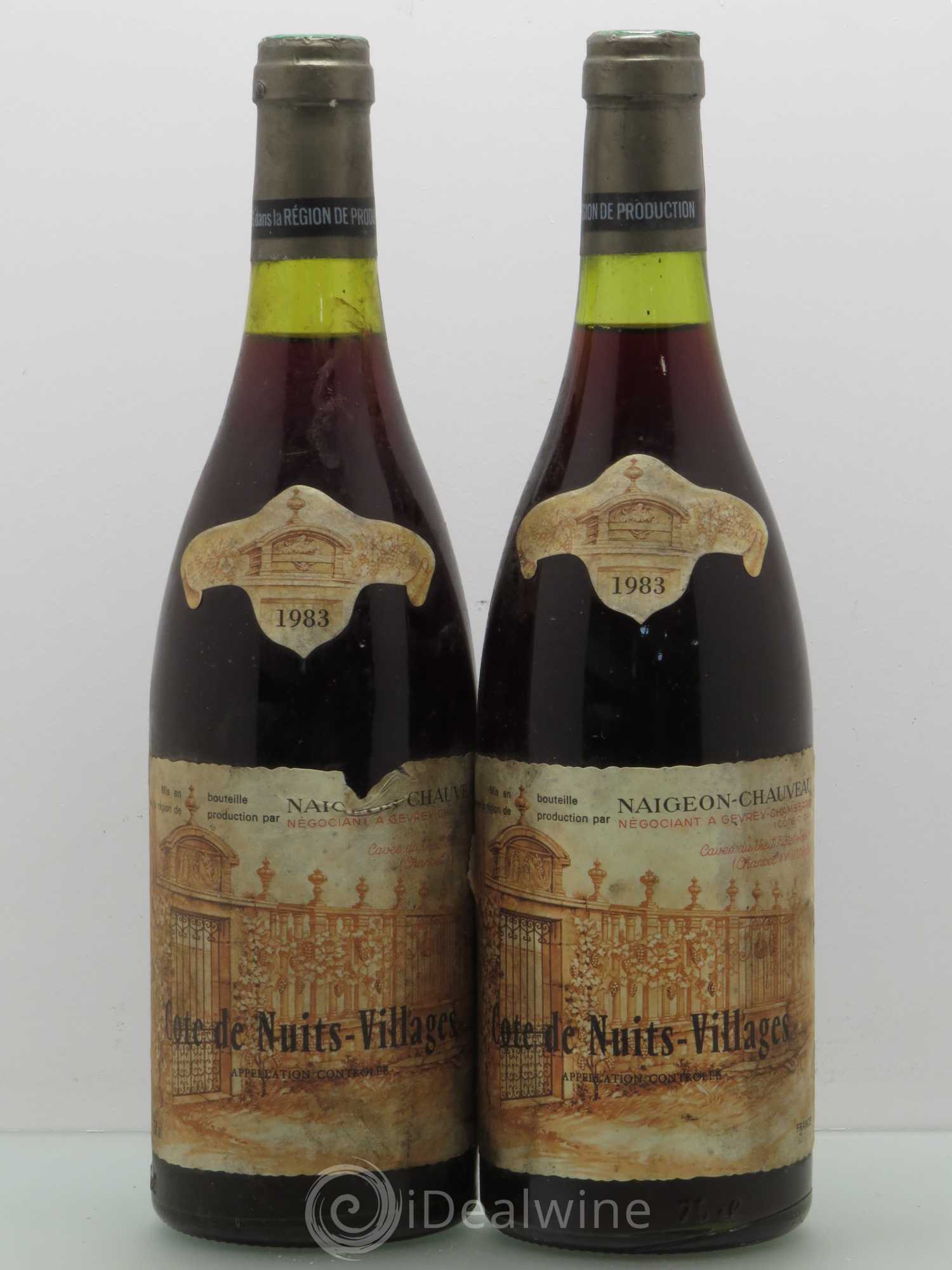 Côte de Nuits-Villages Naigeon-Chauveau 1983 - Posten von 2 Flaschen - 0