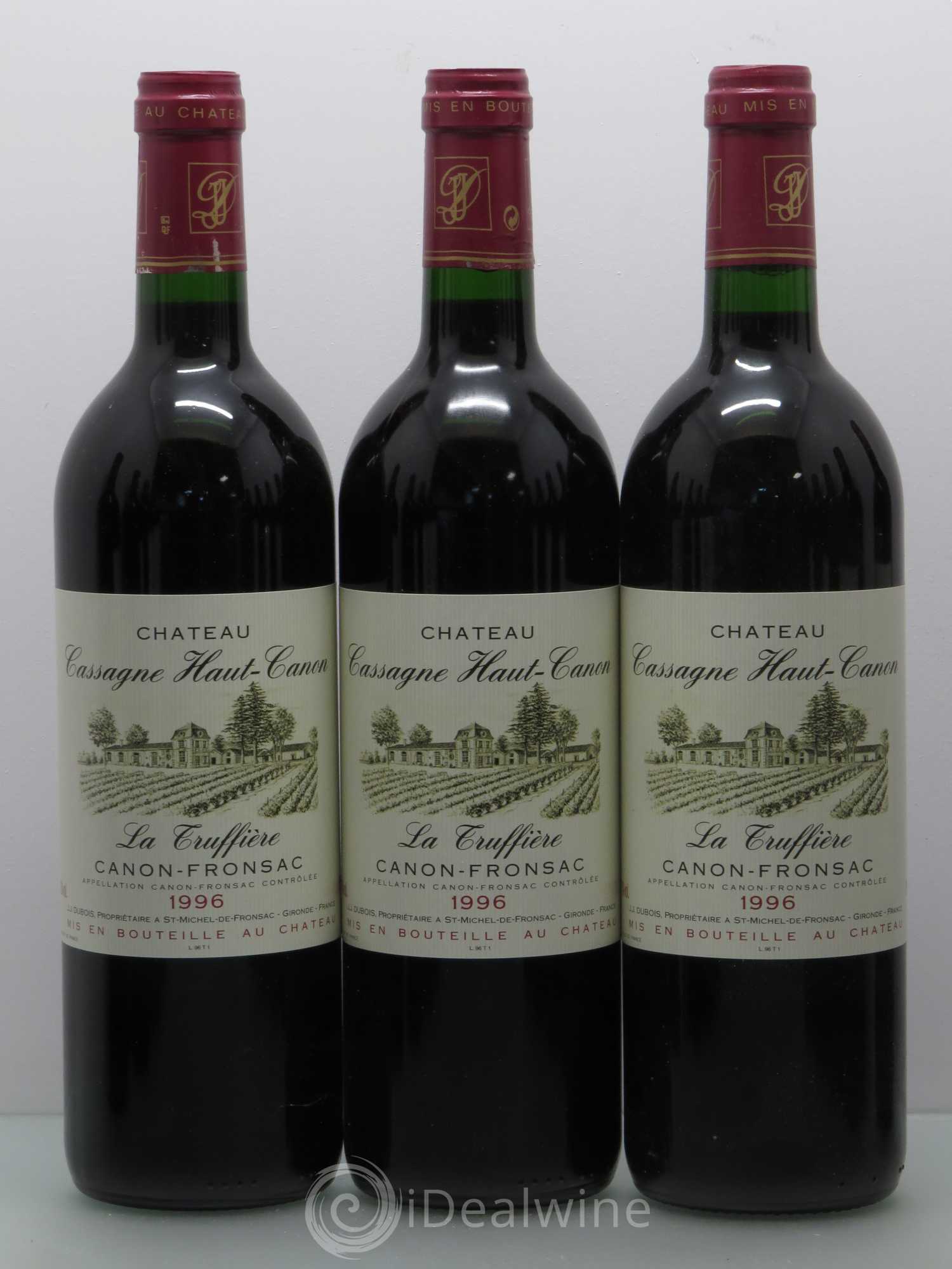 Bordeaux Château Cassagne haut canon 1996 - Posten von 12 Flaschen - 1