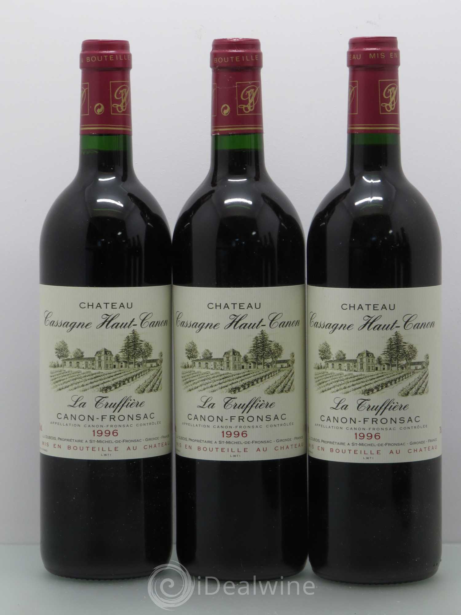 Bordeaux Château Cassagne haut canon 1996 - Posten von 12 Flaschen - 3