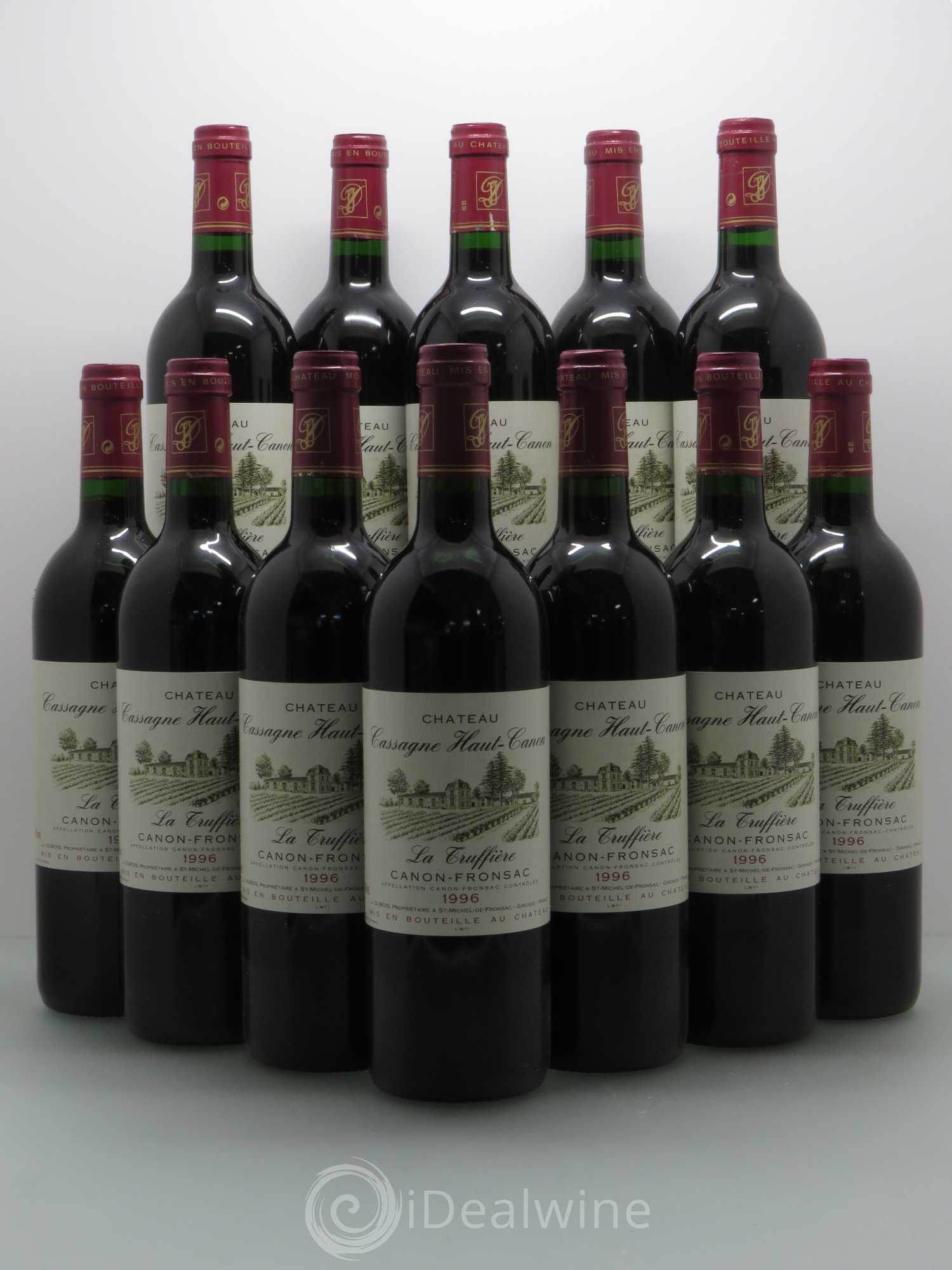 Bordeaux Château Cassagne haut canon 1996 - Posten von 12 Flaschen - 0