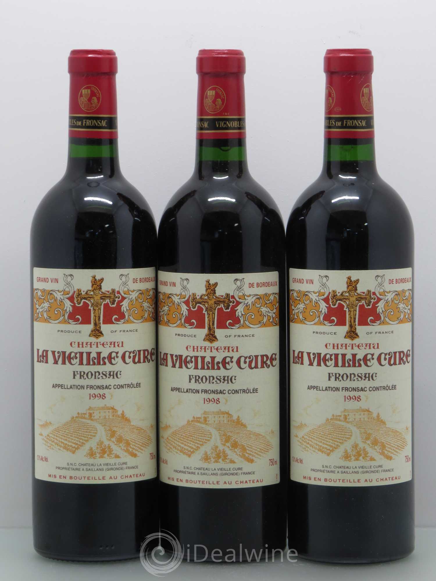 Bordeaux Château Vieille Cure 1998 - Posten von 12 Flaschen - 1