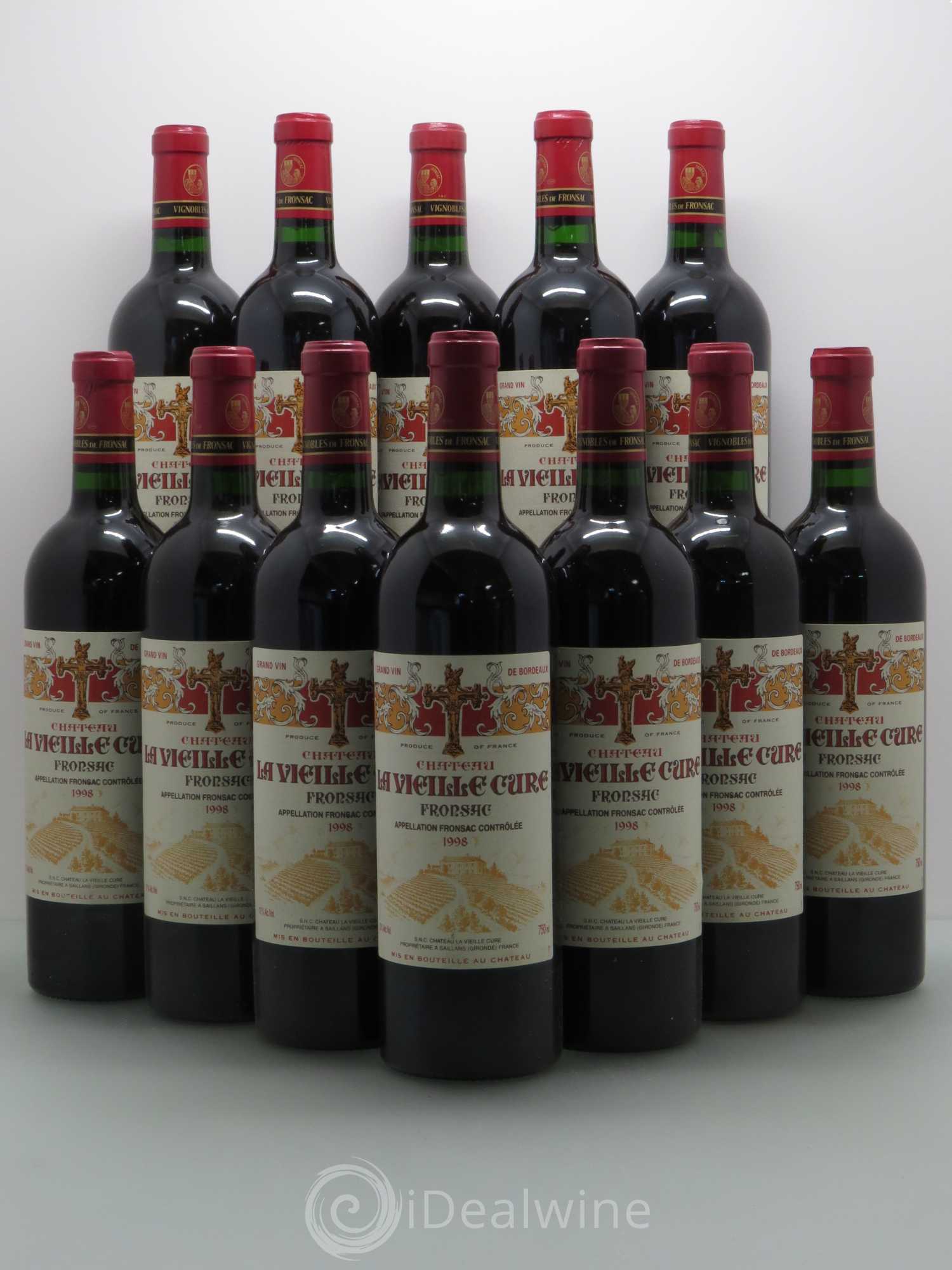 Bordeaux Château Vieille Cure 1998 - Posten von 12 Flaschen - 0