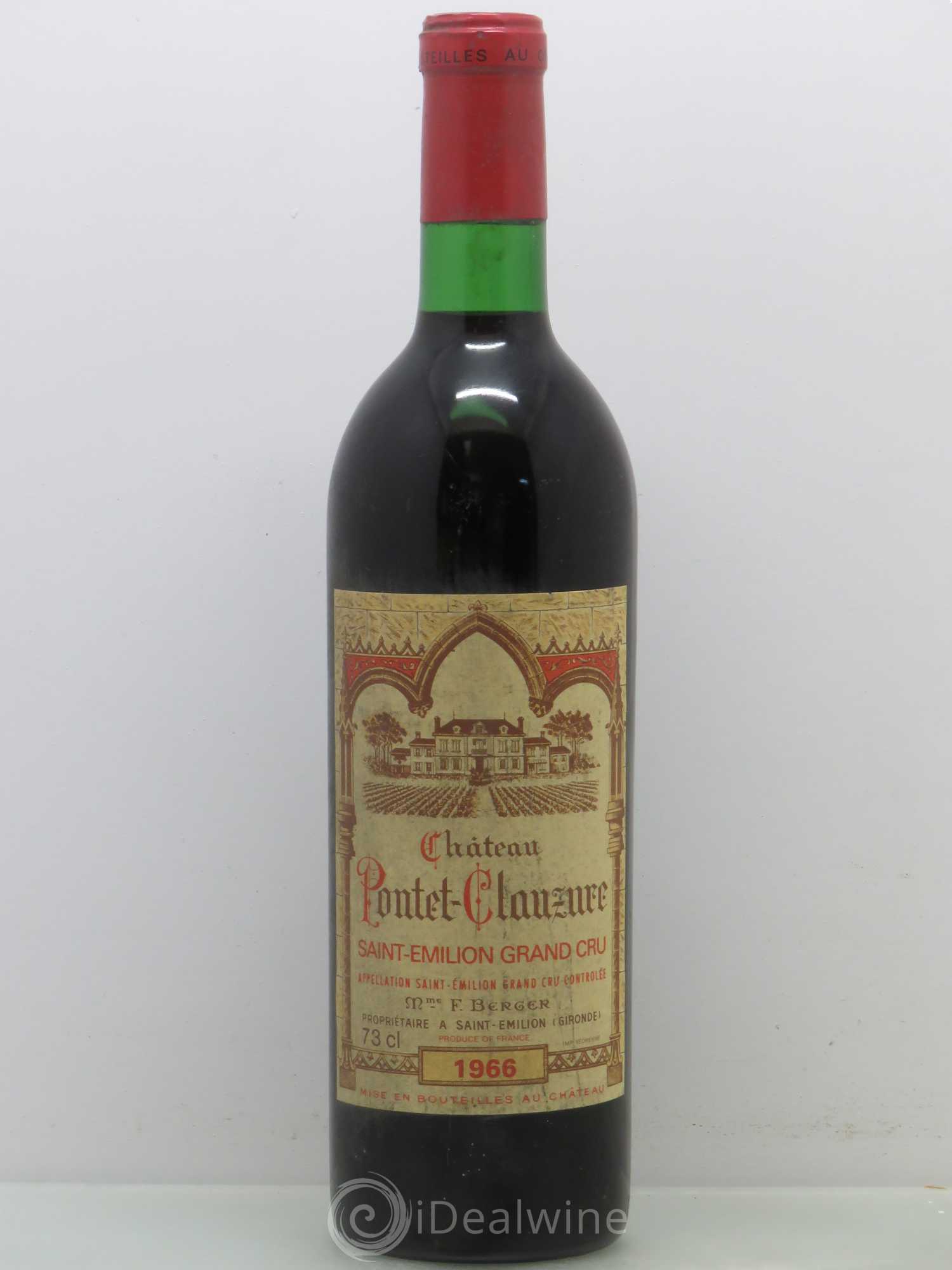 Château Pontet Clauzure 1966 - Lot de 1 bouteille - 0