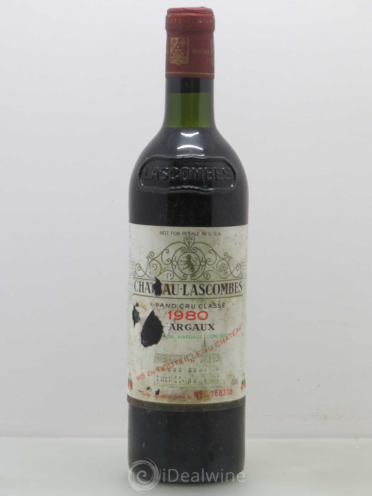 Château Lascombes 2ème Grand Cru Classé 1980 - Lot de 1 bouteille - 0