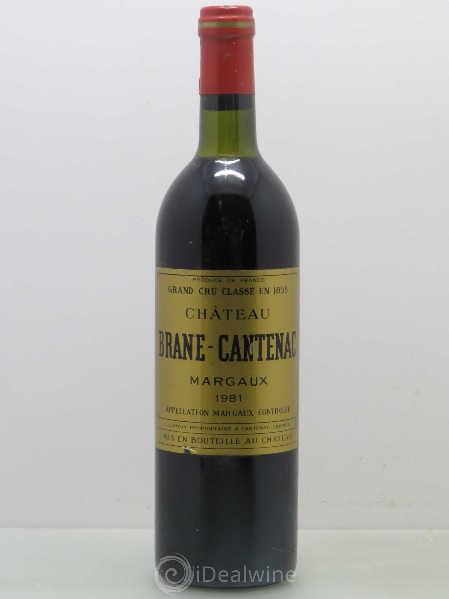 Château Brane Cantenac 2ème Grand Cru Classé 1981 - Lot de 1 bouteille - 0