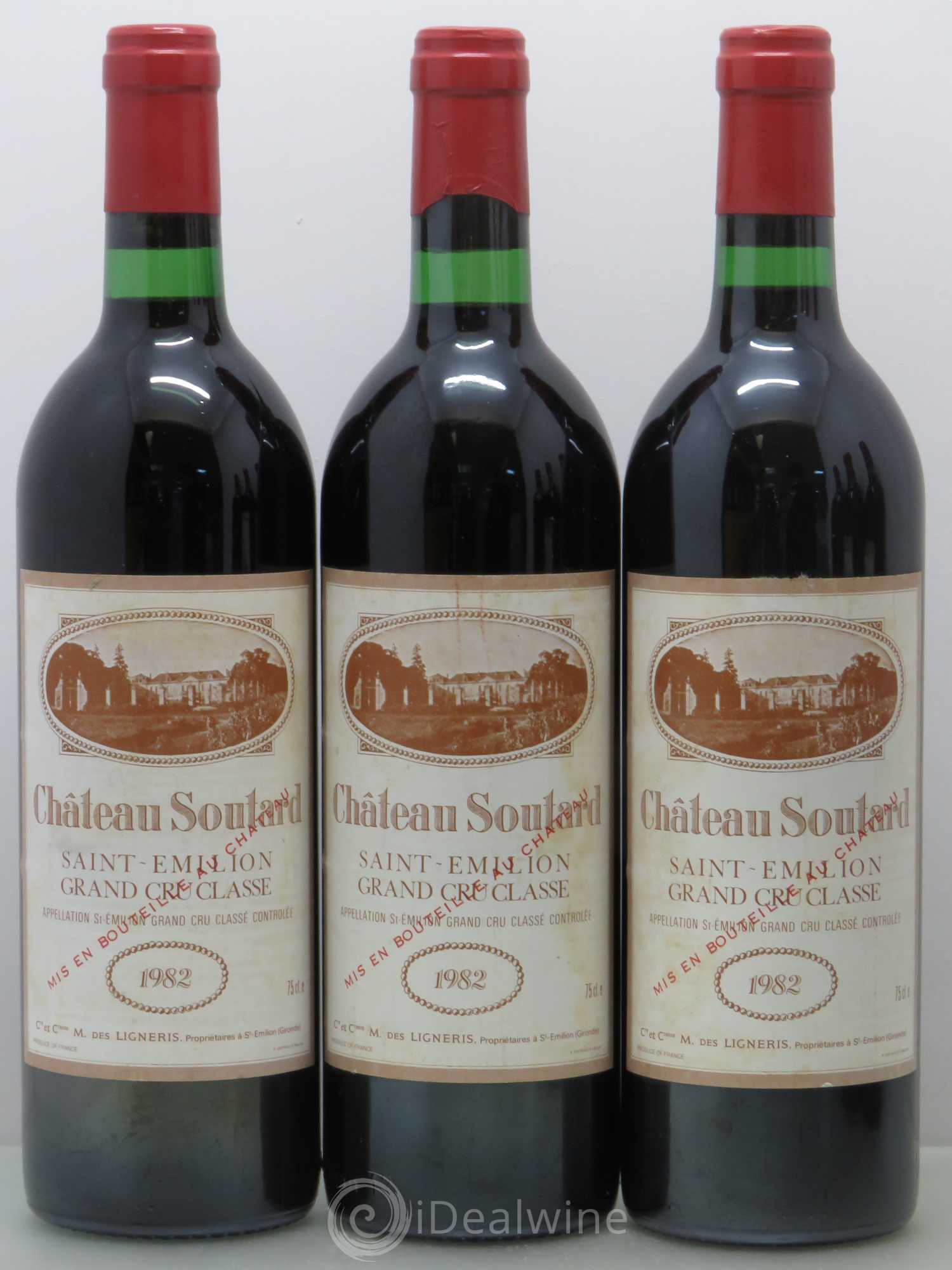 Château Soutard Grand Cru Classé 1982 - Lot de 6 bouteilles - 1