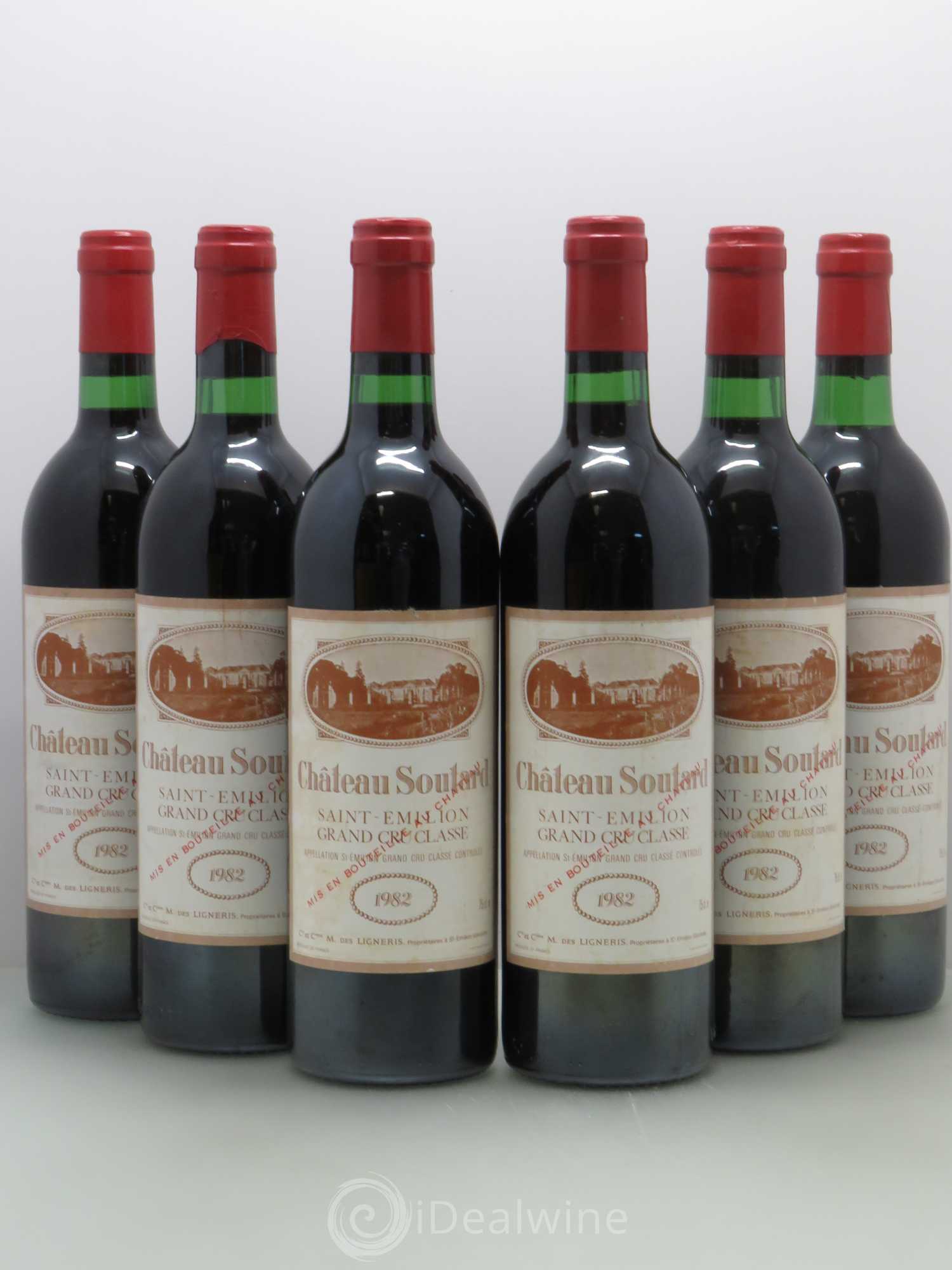 Château Soutard Grand Cru Classé 1982 - Lot de 6 bouteilles - 0