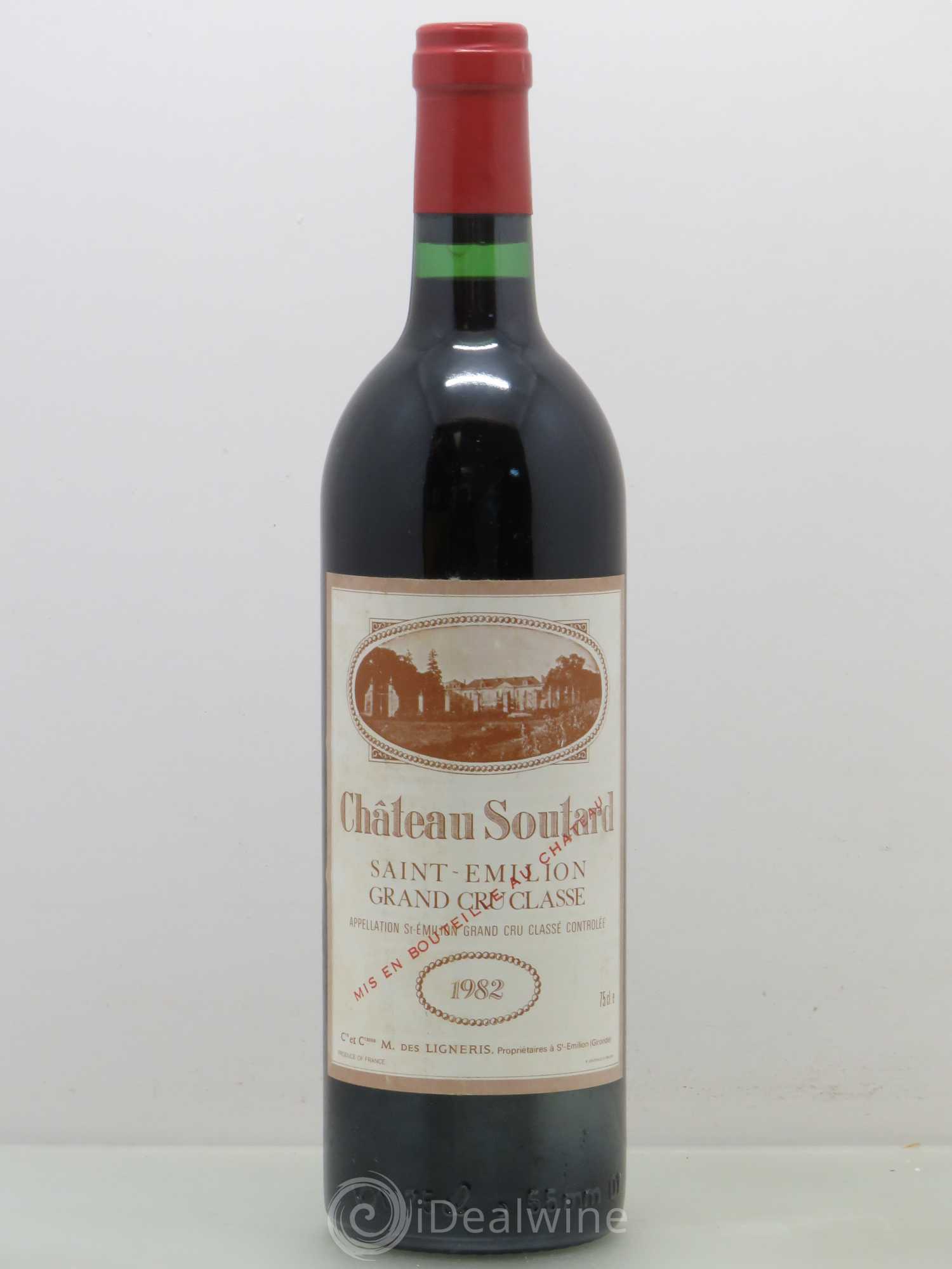 Château Soutard Grand Cru Classé 1982 - Lot de 1 bouteille - 0