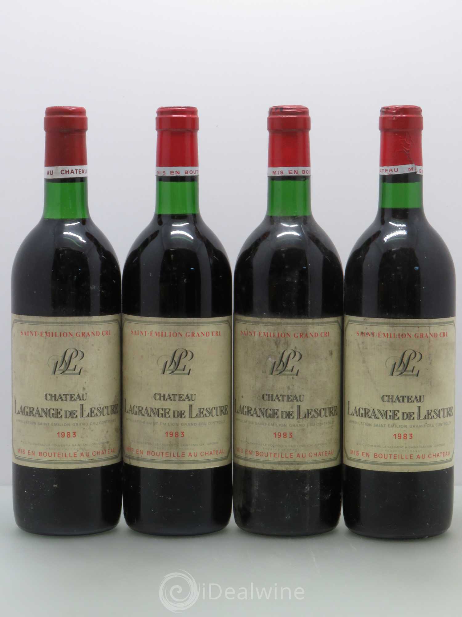 Saint-Émilion Château Lagrange de Lescure 1983 - Posten von 4 Flaschen - 0