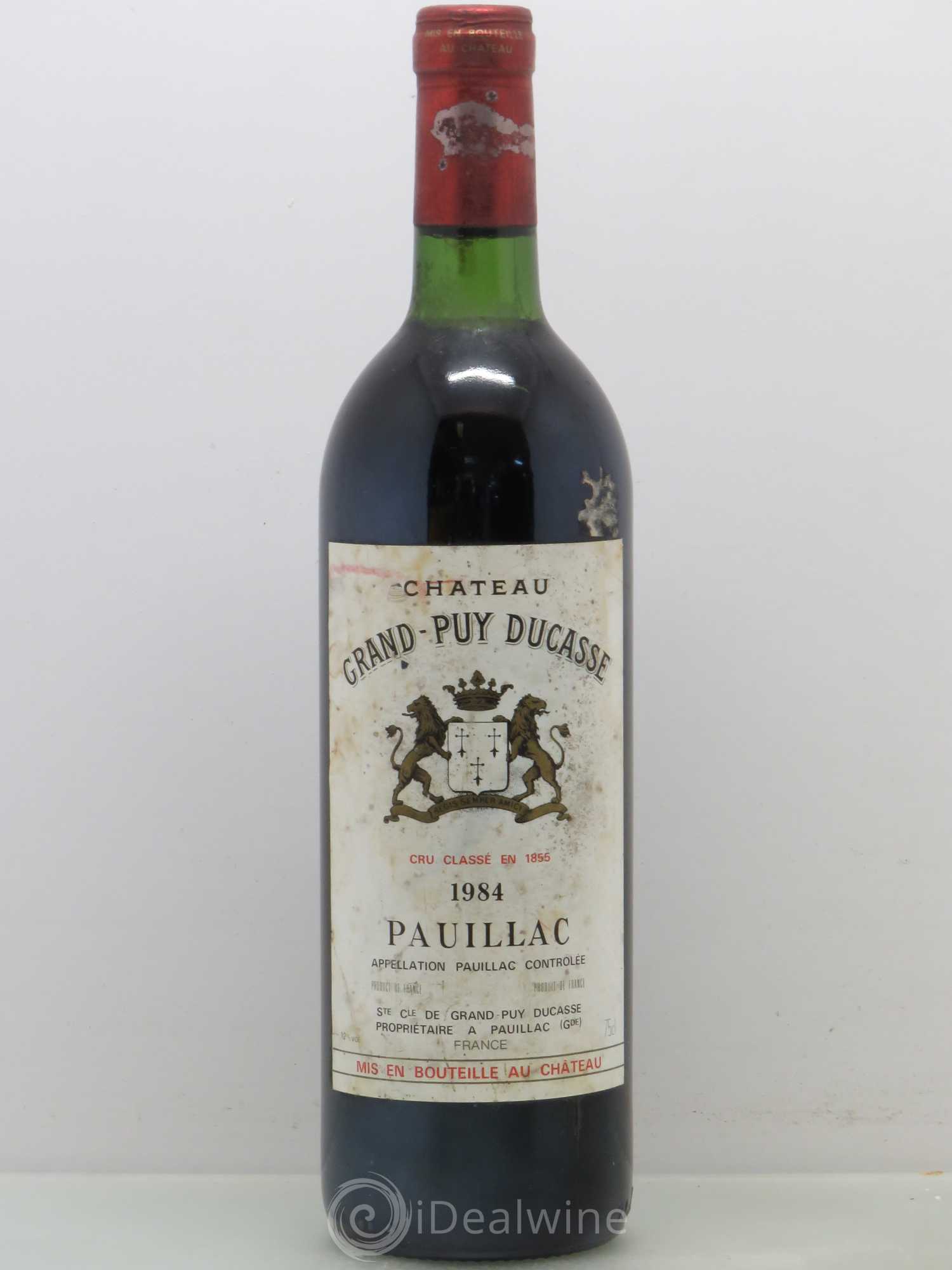 Château Grand Puy Ducasse 5ème Grand Cru Classé 1984 - Lot de 1 bouteille - 0