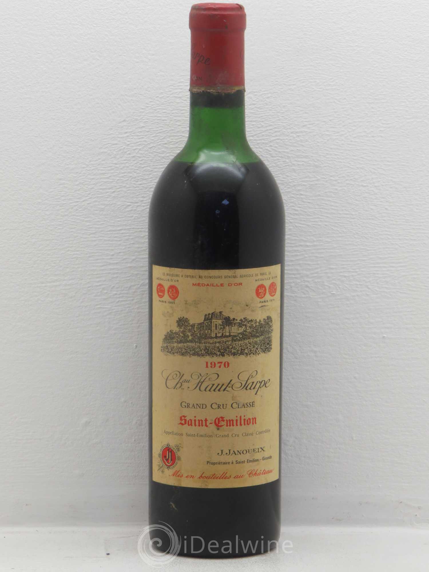 Château Haut Sarpe Grand Cru Classé 1970 - Lot de 1 bouteille - 0