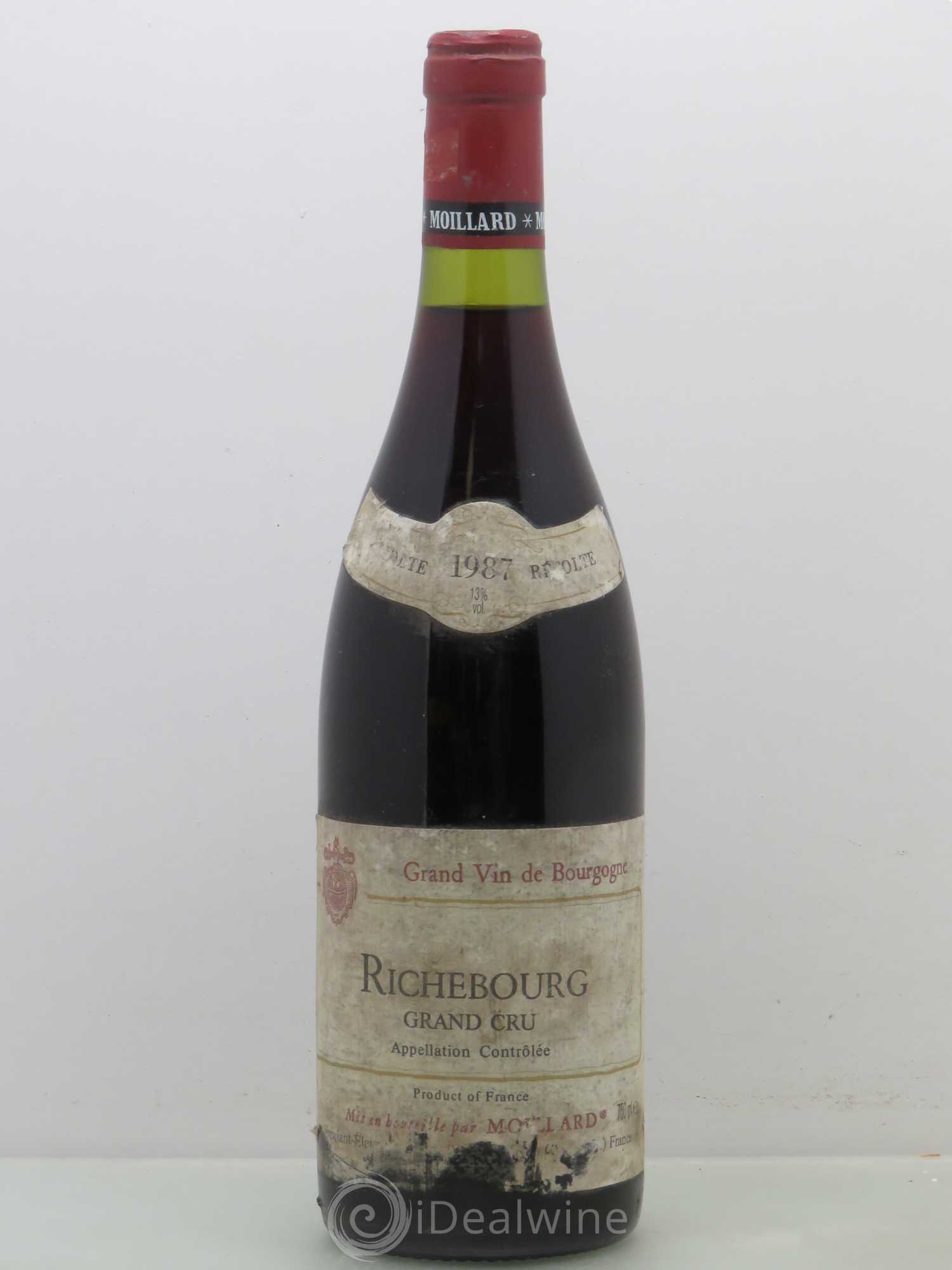 Richebourg Grand Cru Moillard 1987 - Posten von 1 Flasche - 0