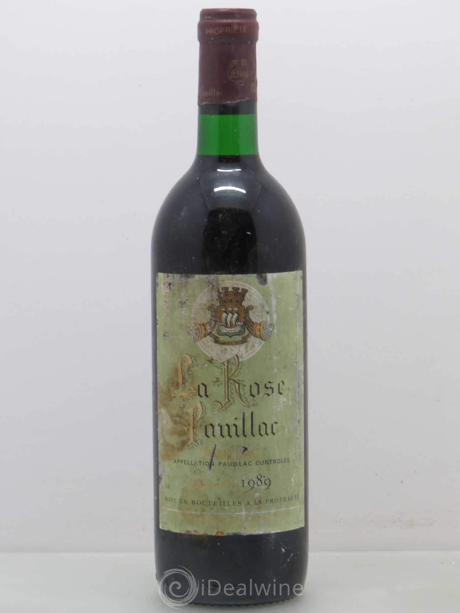 La Rose Pauillac 1989 - Lot de 1 bouteille - 0