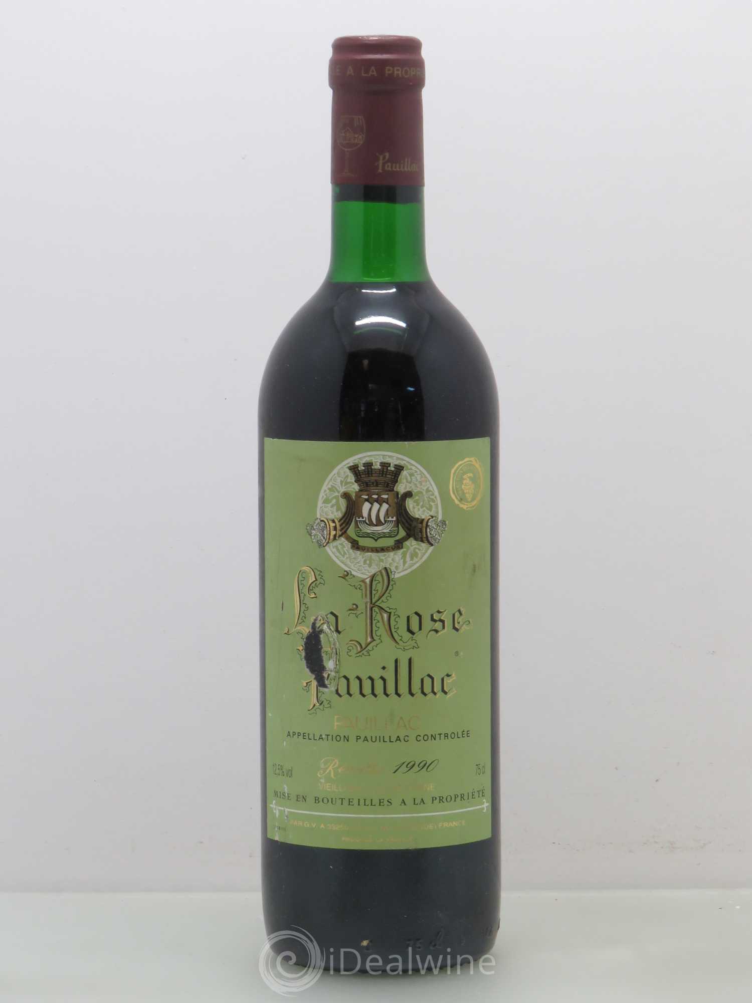La Rose Pauillac 1990 - Lot de 1 bouteille - 0
