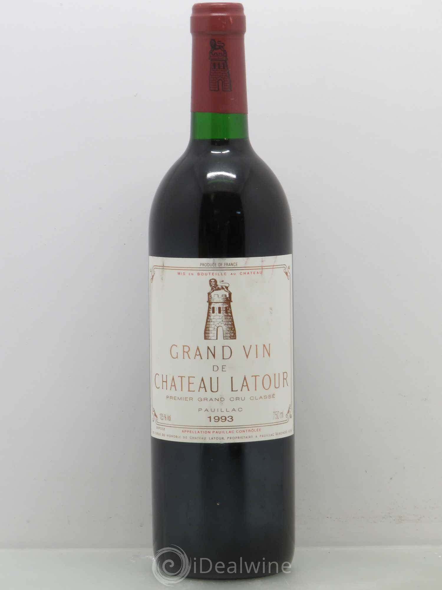 Château Latour 1er Grand Cru Classé 1993 - Lot de 1 bouteille - 0