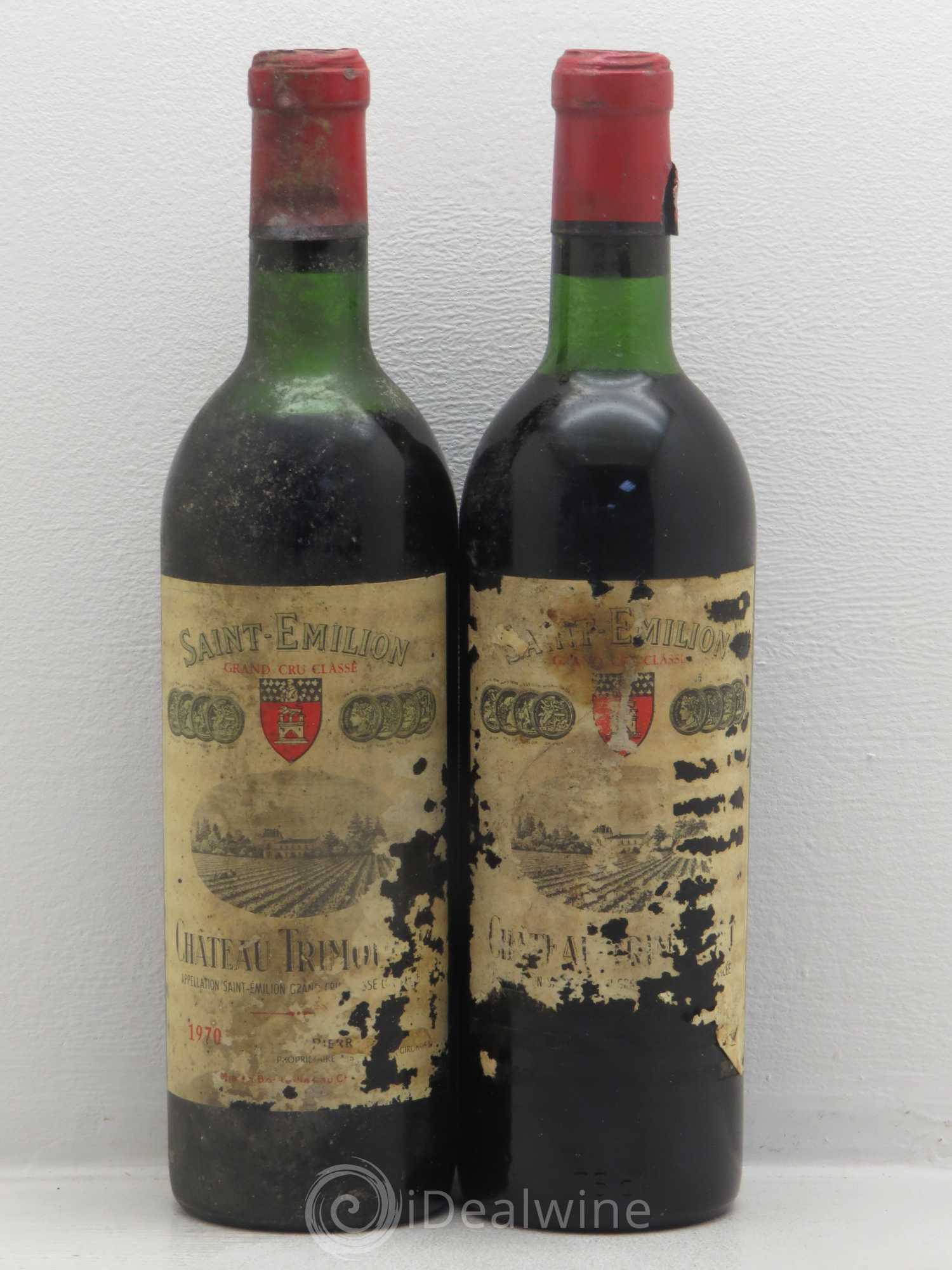 Château Trimoulet 1970 - Lot de 2 bouteilles - 0