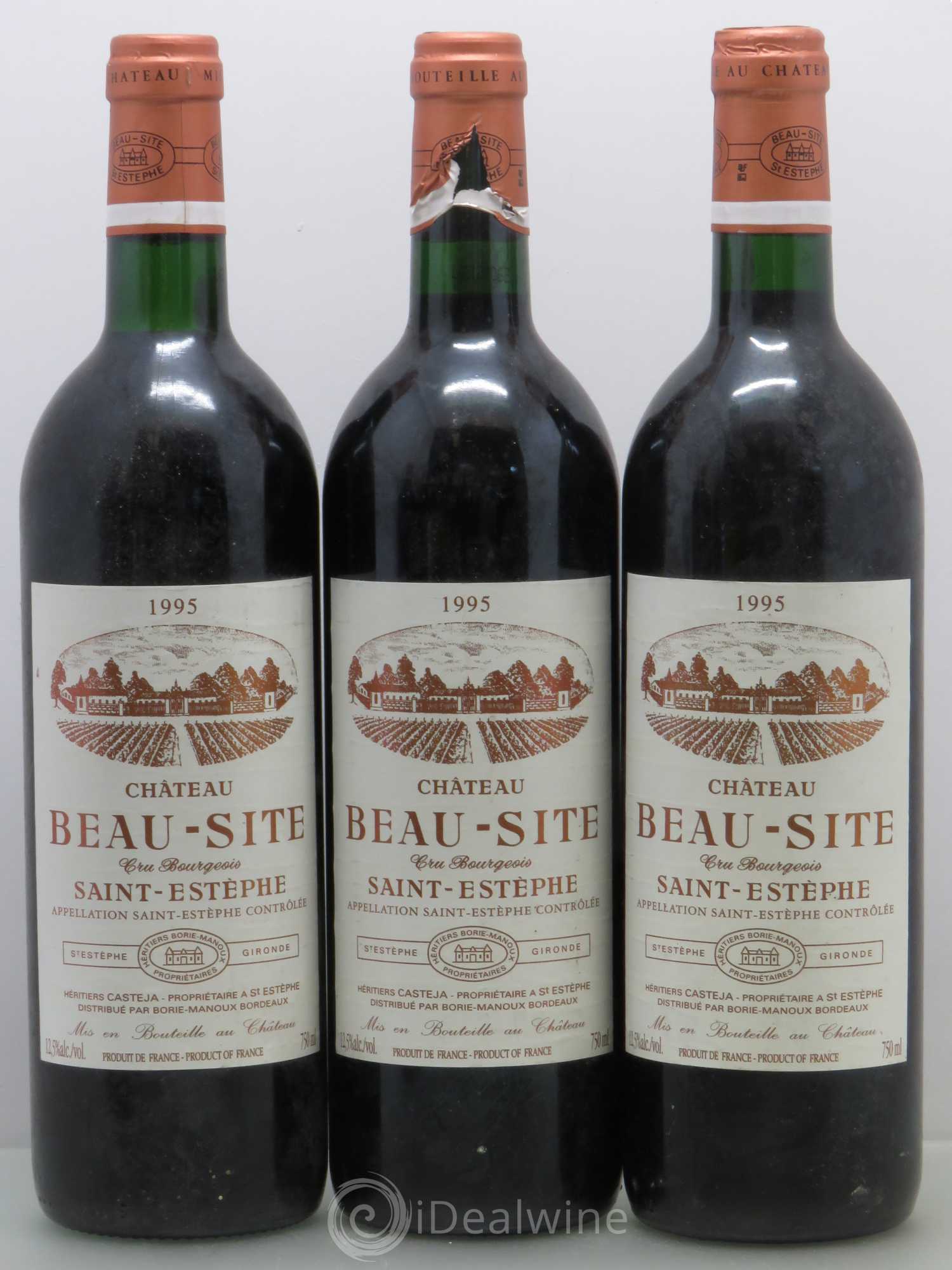 Château Beau Site Cru Bourgeois 1995 - Lot de 5 bouteilles - 1