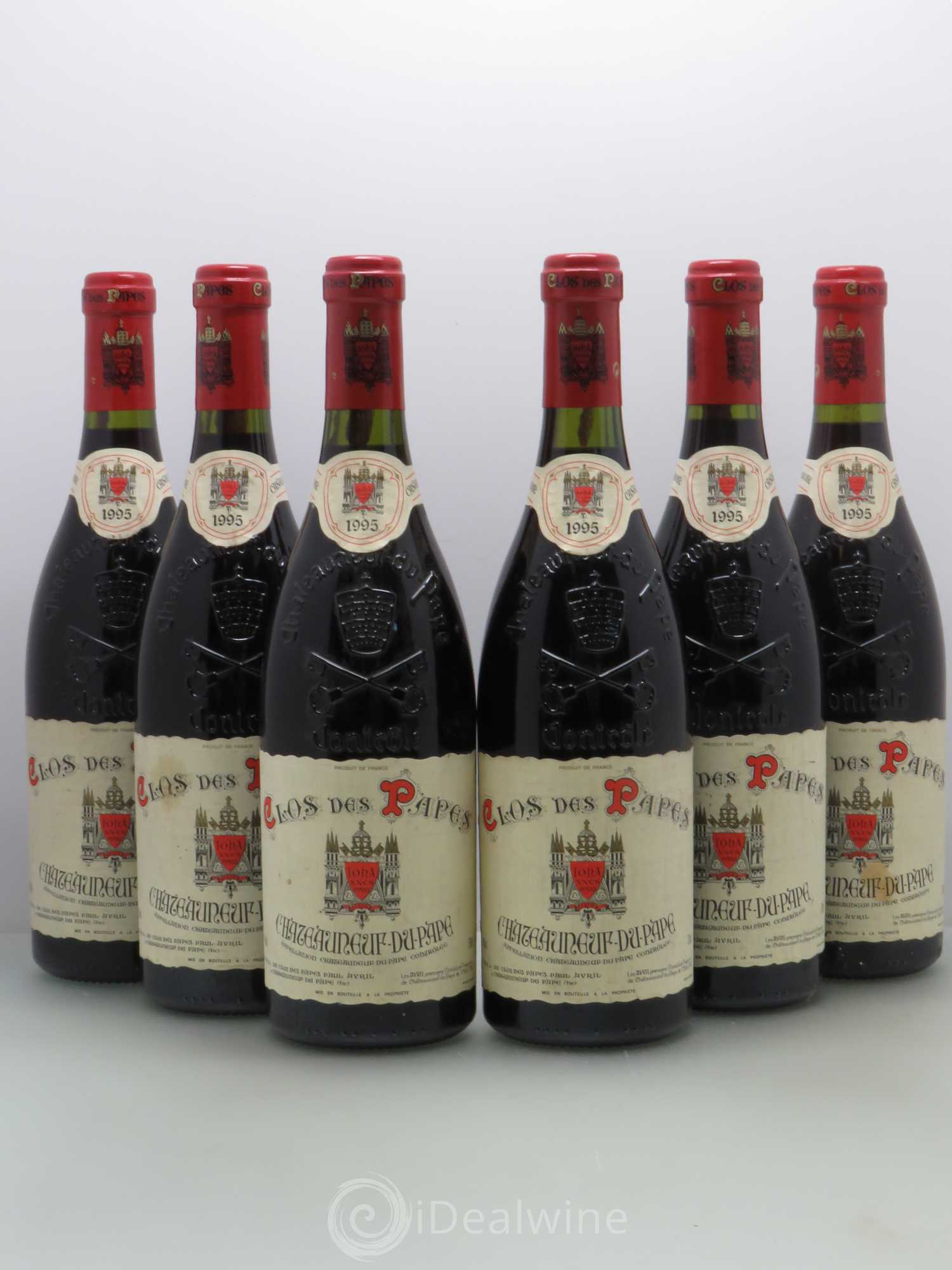 Châteauneuf-du-Pape Clos des Papes - Paul Avril 1995 - Lot de 6 bouteilles - 0