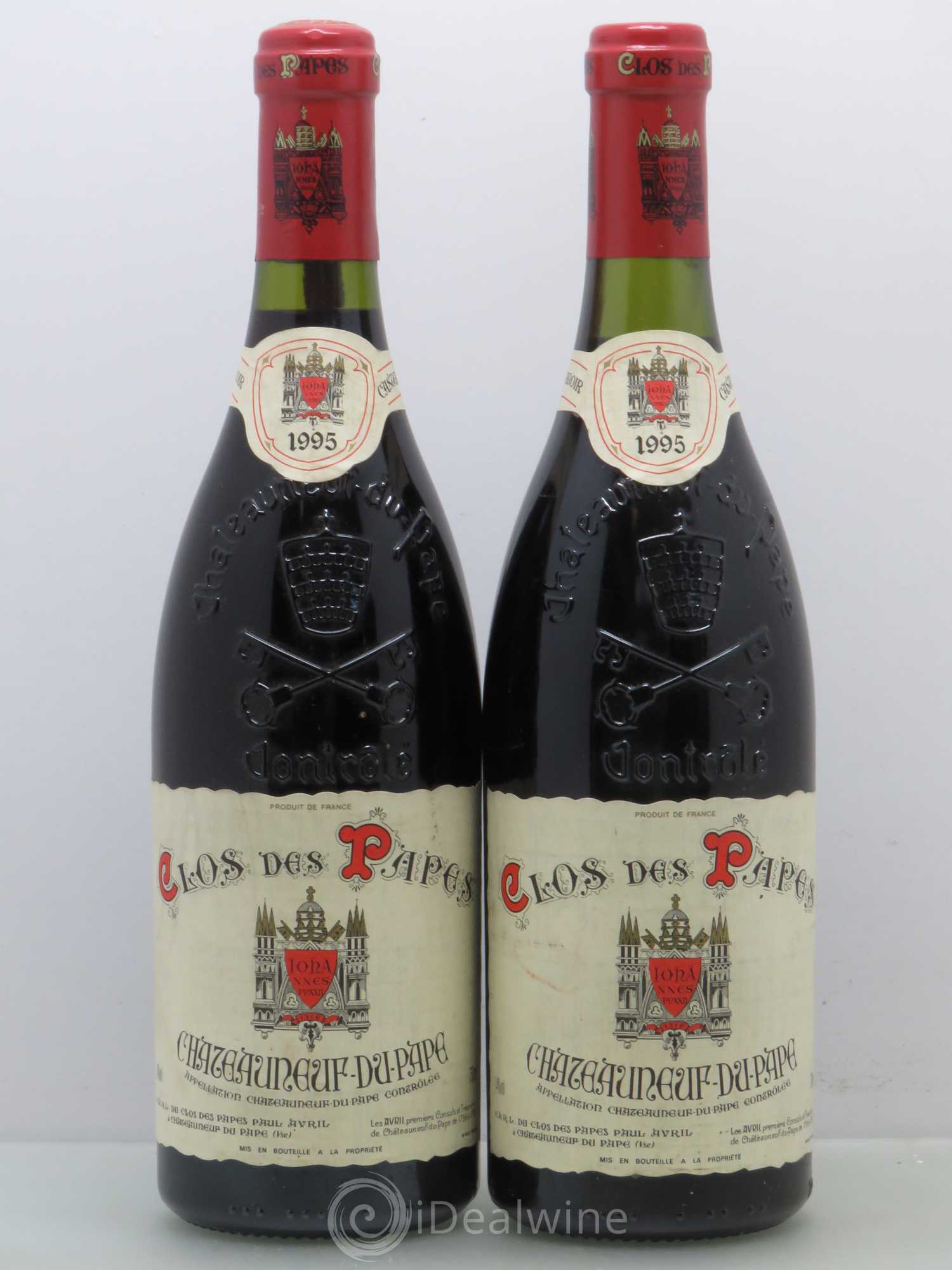 Châteauneuf-du-Pape Clos des Papes - Paul Avril 1995 - Lot de 2 bouteilles - 0