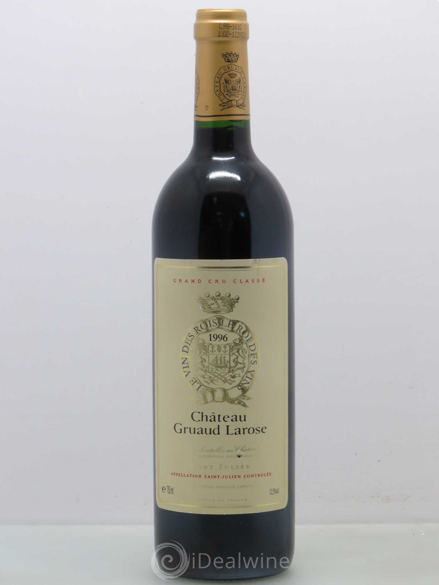 Château Gruaud Larose 2ème Grand Cru Classé 1996 - Lot de 1 bouteille - 0