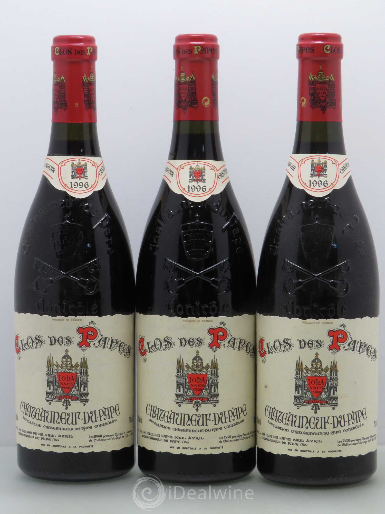 Châteauneuf-du-Pape Clos des Papes - Paul Avril 1996 - Lot de 6 bouteilles - 2