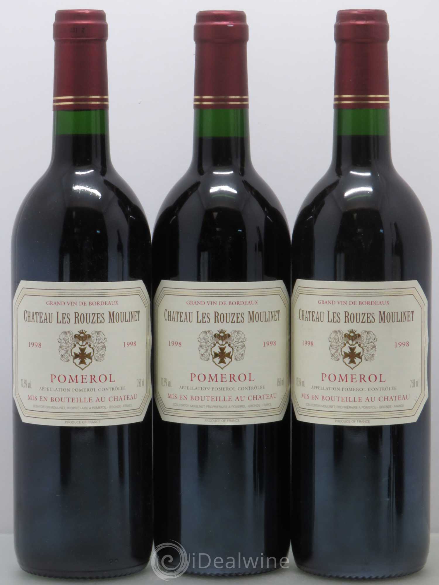 Pomerol Château Rouzes Moulinet 1998 - Lot de 12 bouteilles - 3