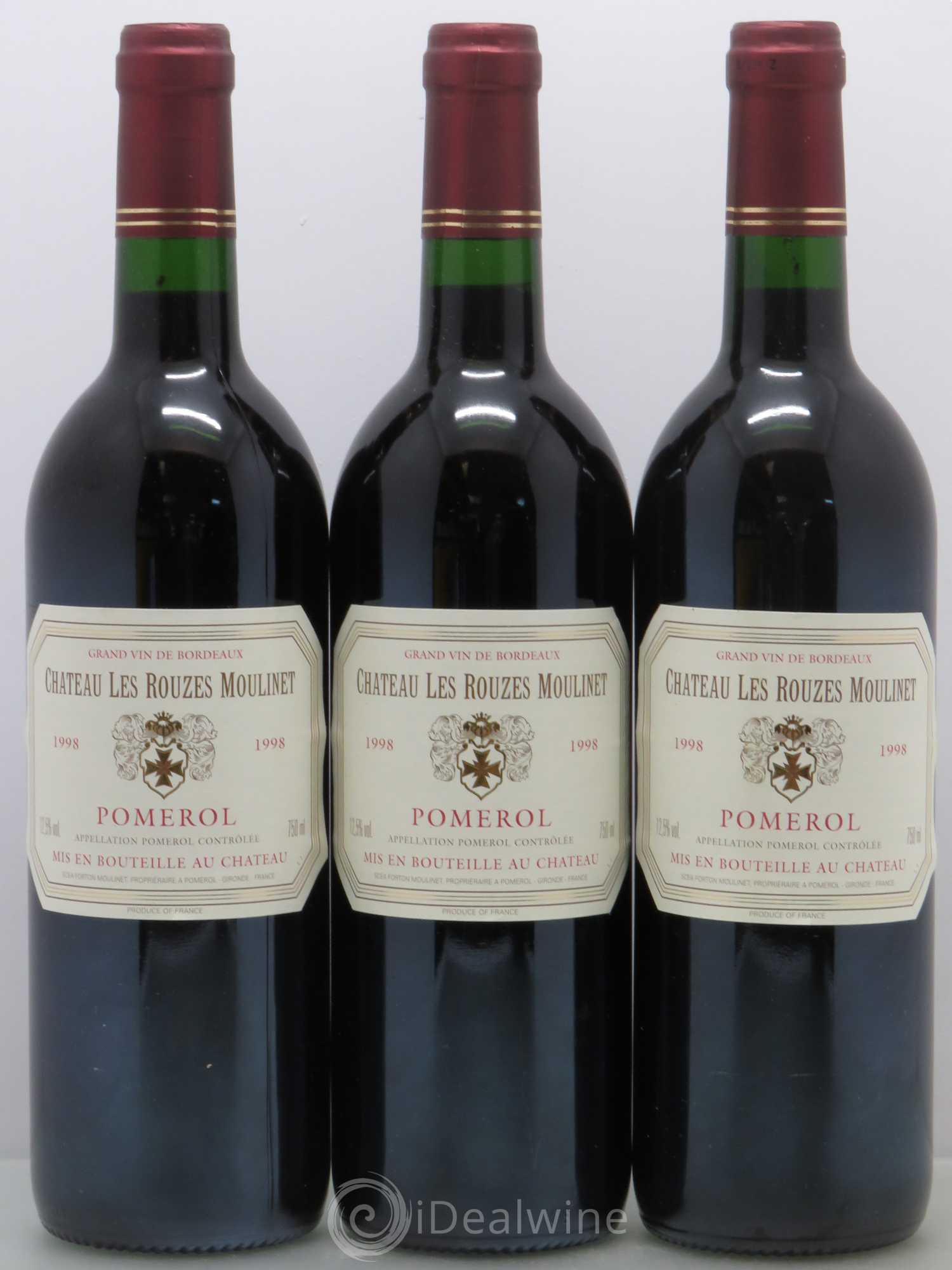 Pomerol Château Rouzes Moulinet 1998 - Lot de 12 bouteilles - 4