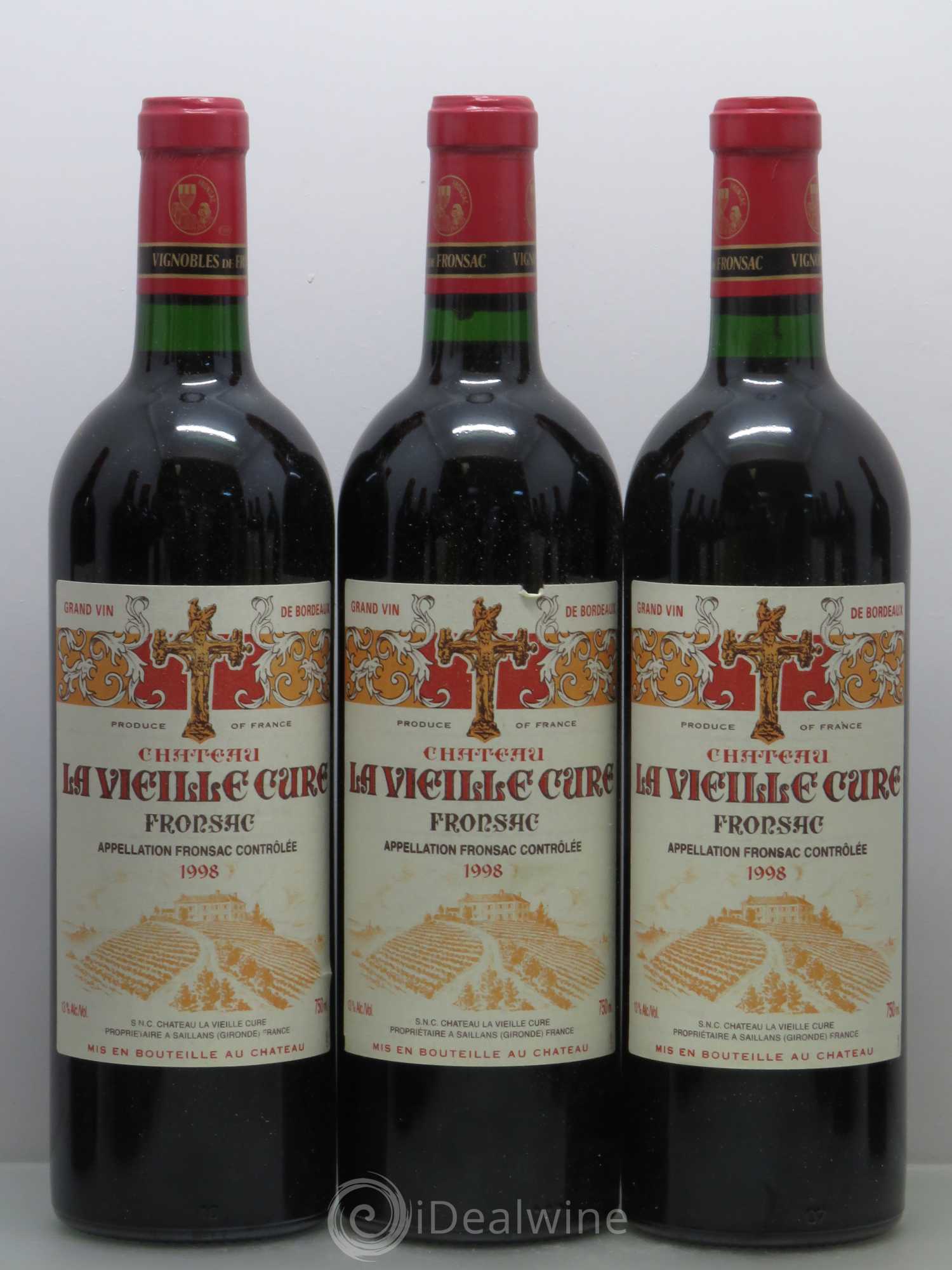 Château La Vieille Cure 1998 - Lot de 12 bouteilles - 1