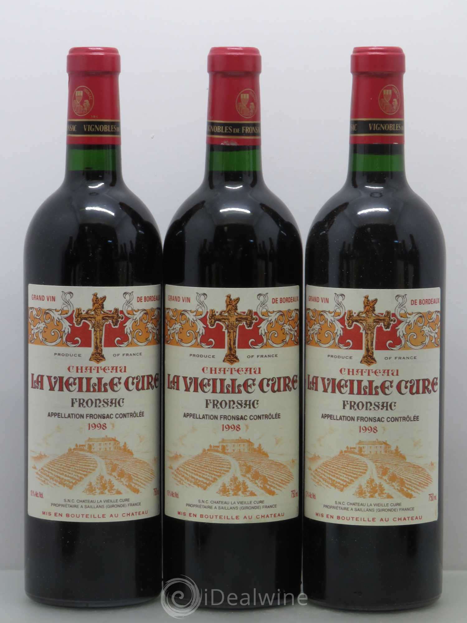 Château La Vieille Cure 1998 - Lot de 12 bouteilles - 2