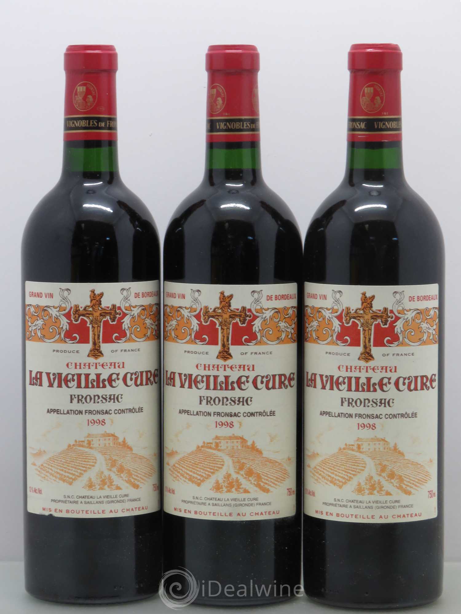 Château La Vieille Cure 1998 - Lot de 12 bouteilles - 4