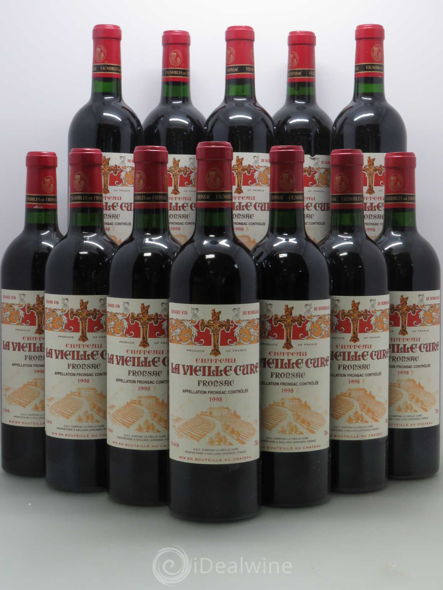 Château La Vieille Cure 1998 - Lot de 12 bouteilles - 0