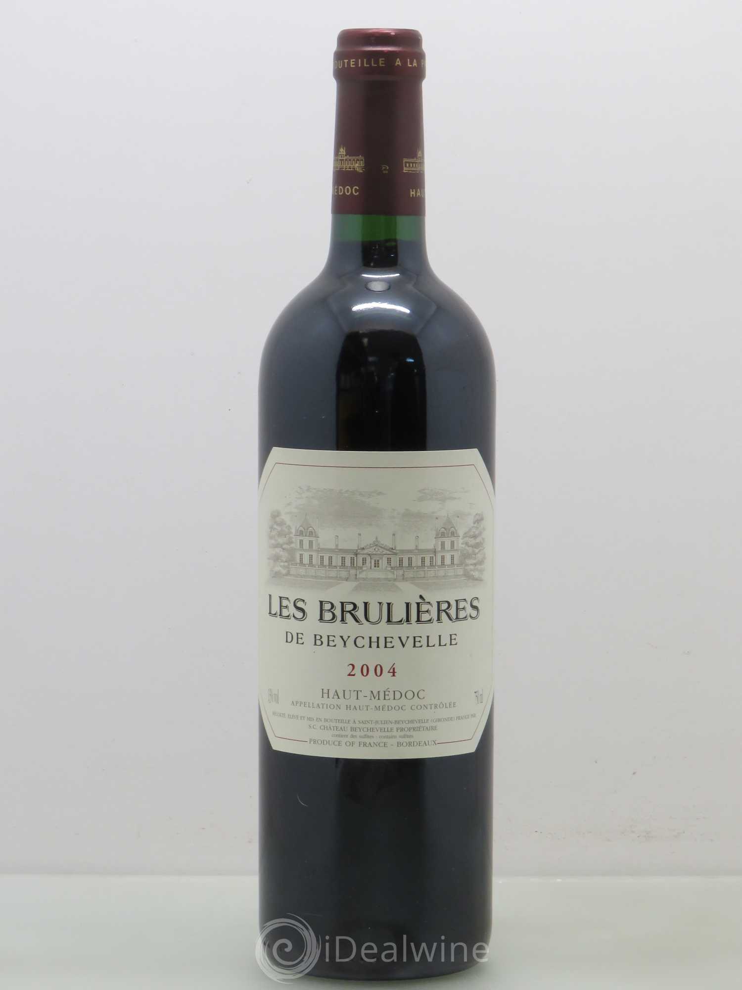 Haut Médoc Les Brulières de Beychevelle 2004 - Posten von 1 Flasche - 0