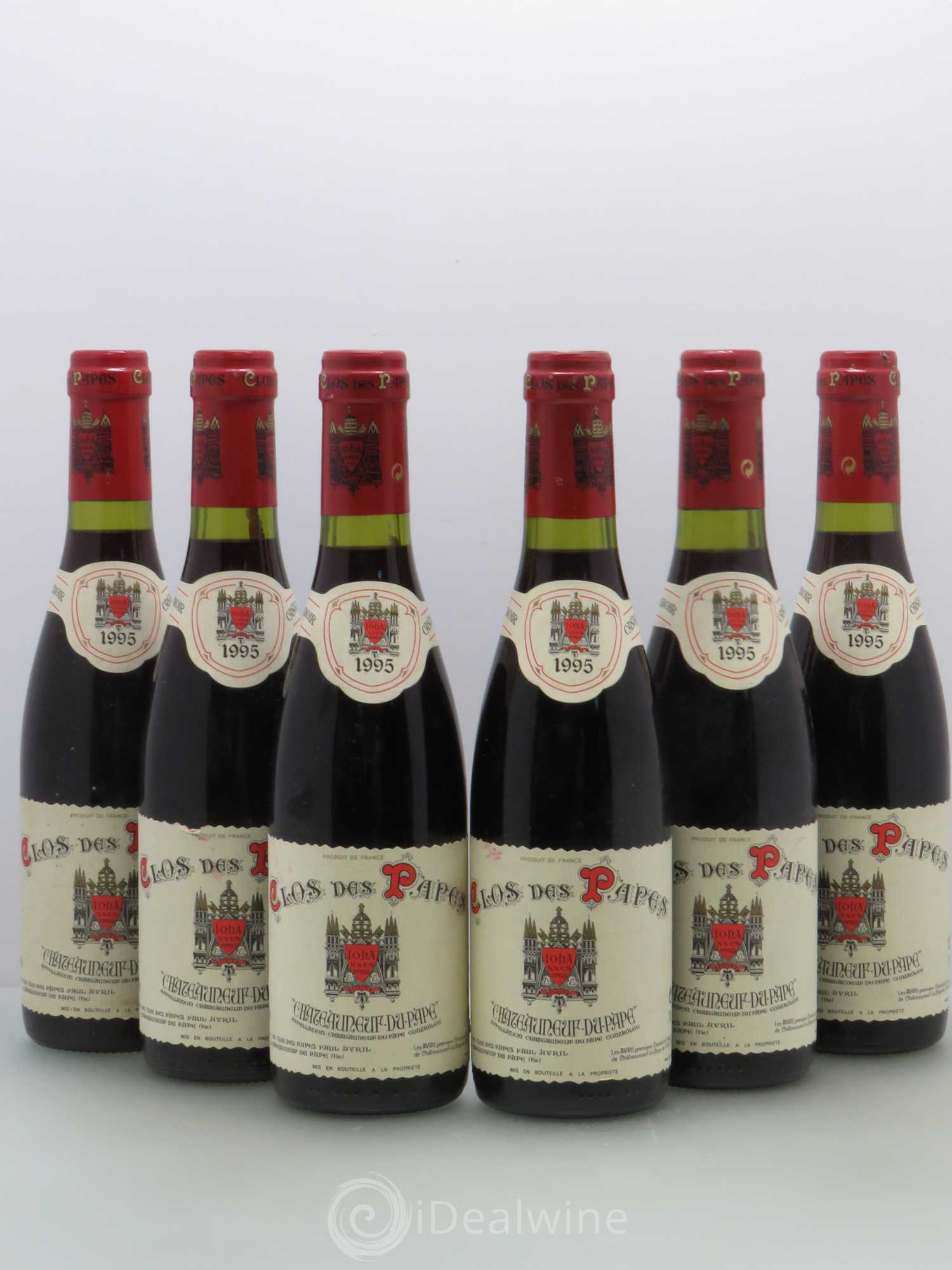 Châteauneuf-du-Pape Clos des Papes - Paul Avril 1995 - Lot de 6 demi bouteilles - 0