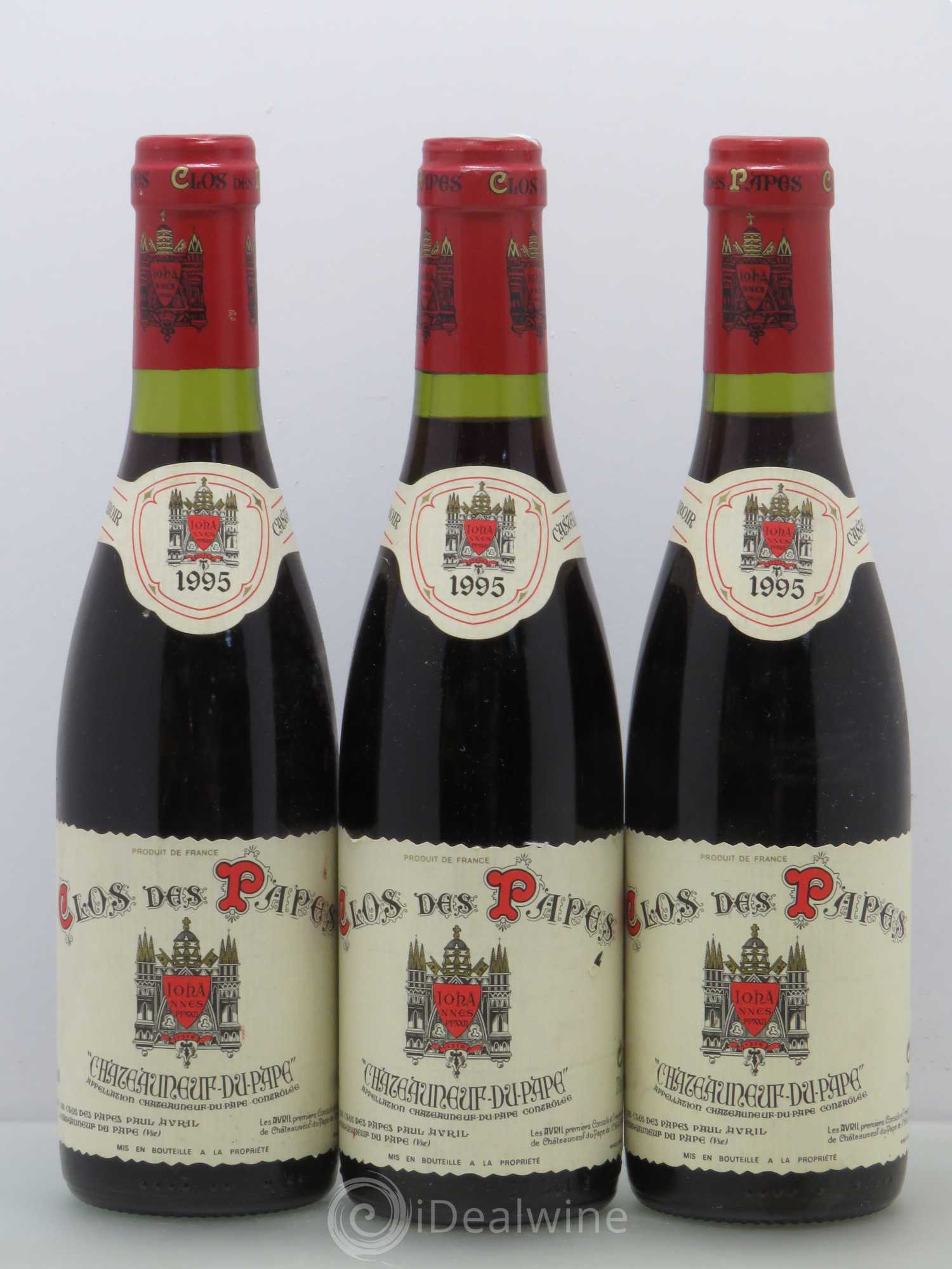 Châteauneuf-du-Pape Clos des Papes - Paul Avril 1995 - Lot de 6 demi bouteilles - 2