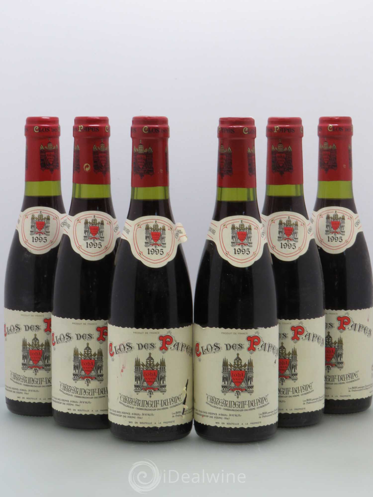 Châteauneuf-du-Pape Clos des Papes - Paul Avril 1995 - Lot de 6 demi bouteilles - 0