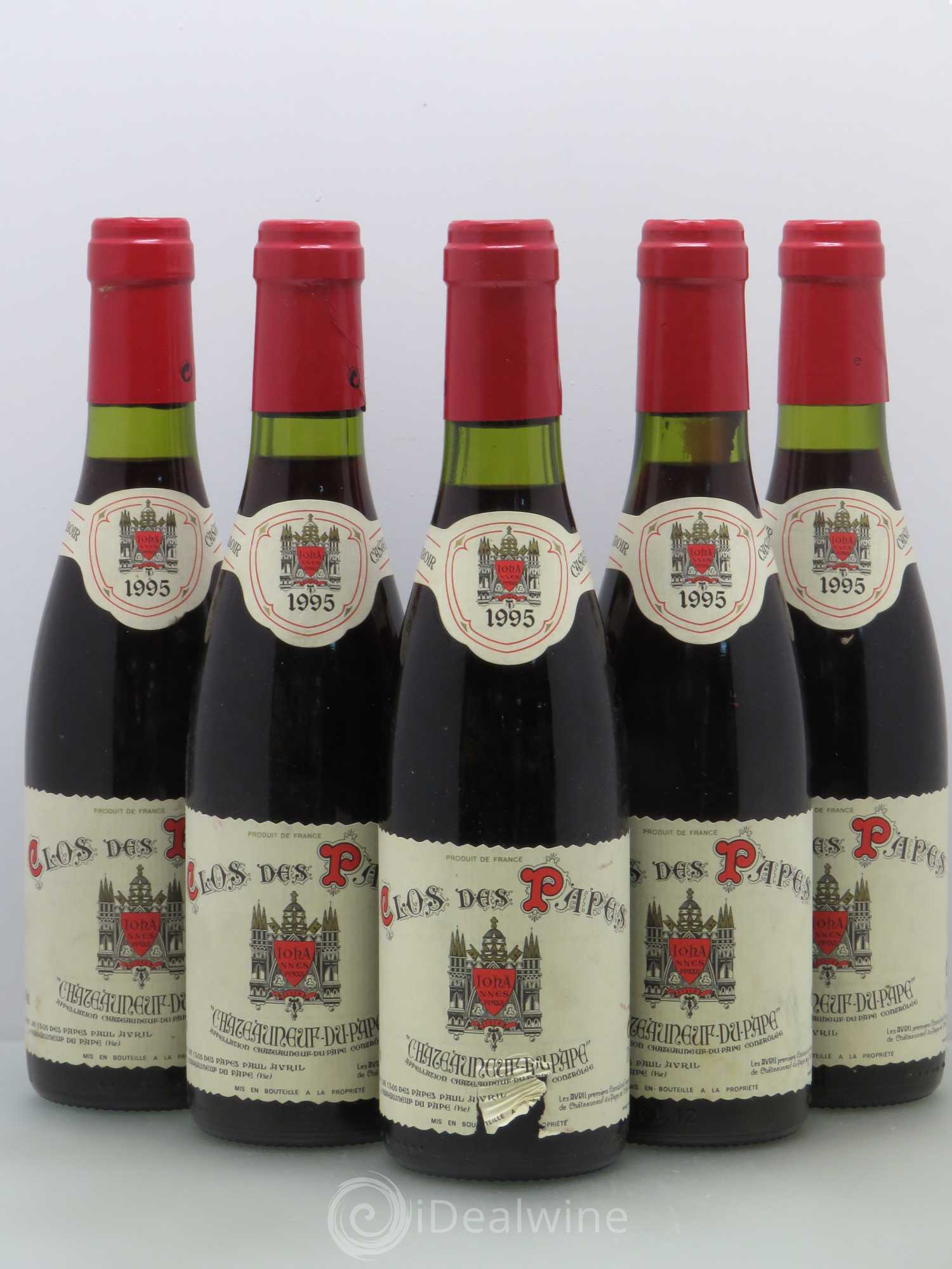 Châteauneuf-du-Pape Clos des Papes - Paul Avril 1995 - Lot de 5 demi bouteilles - 0