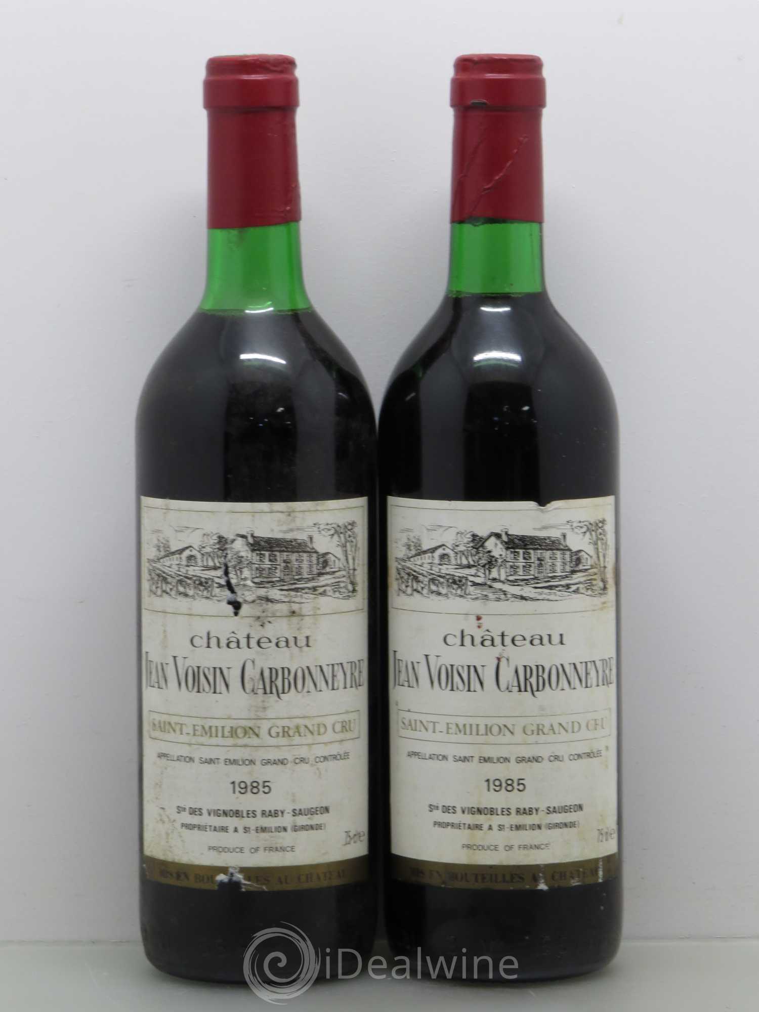 Saint-Émilion Château Jean Voisin Carbonneyre 1985 - Posten von 2 Flaschen - 0