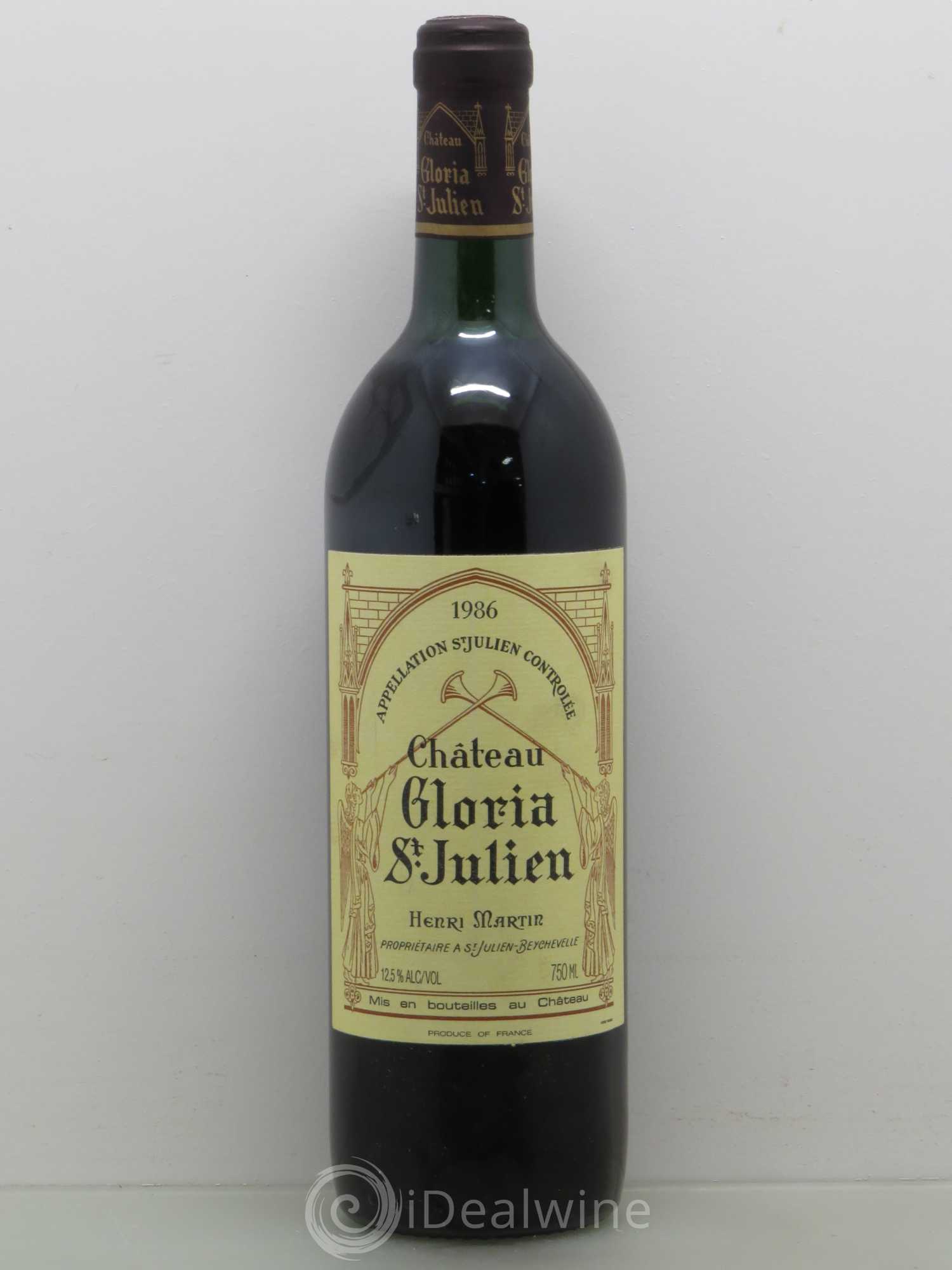 Château Gloria 1986 - Lot de 1 bouteille - 0