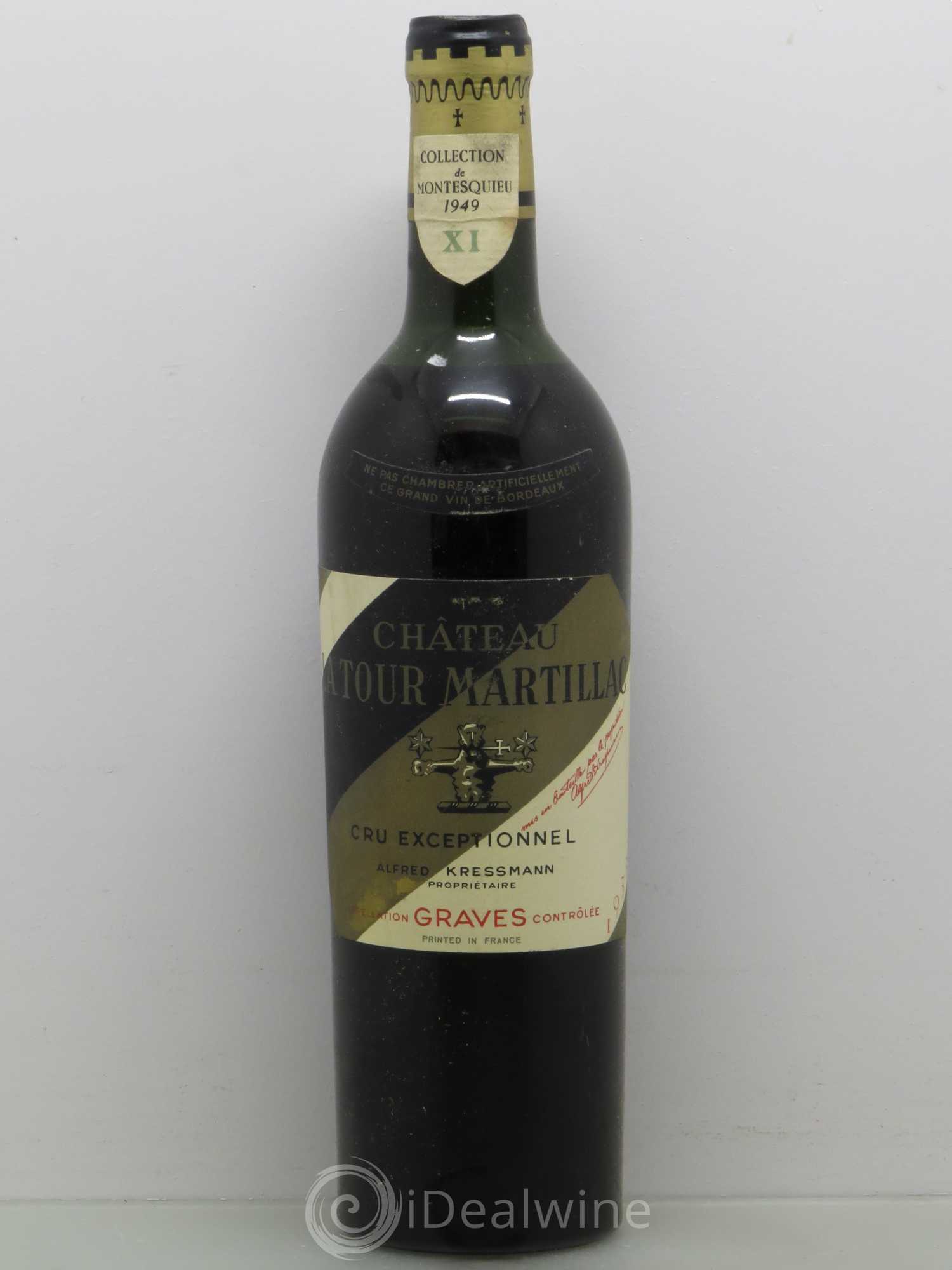 Château Latour-Martillac Cru Classé de Graves (sans prix de reserve) 1933 - Lot de 1 bouteille - 0