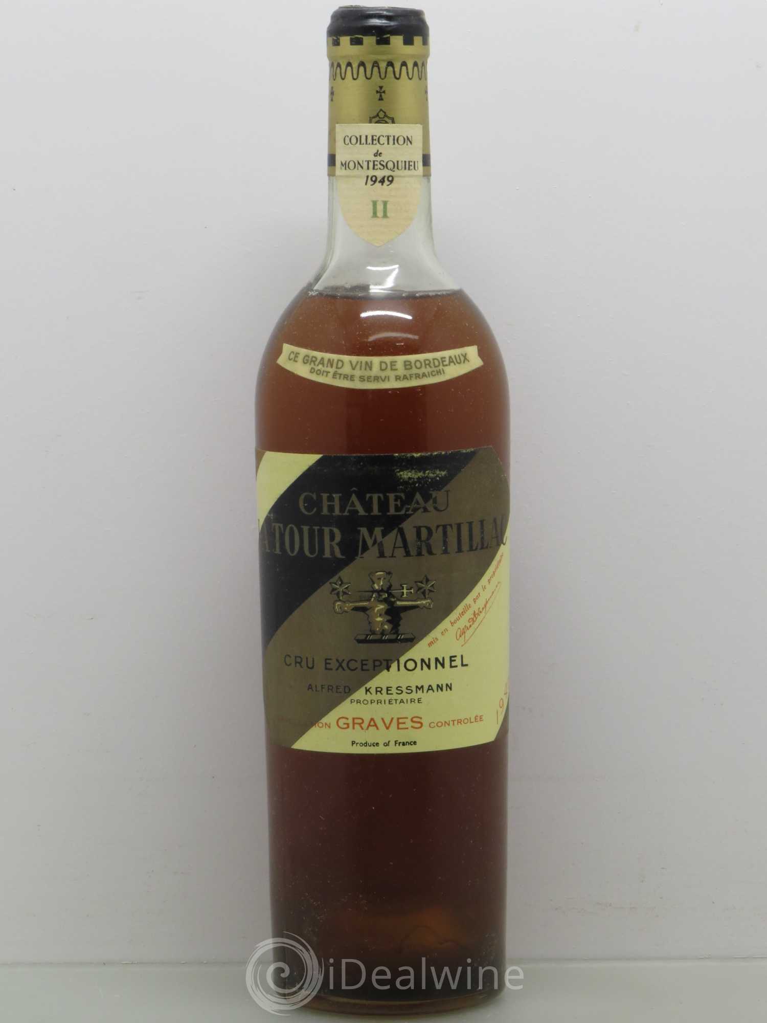 Château Latour-Martillac Cru Classé de Graves 1946 - Posten von 1 Flasche - 0