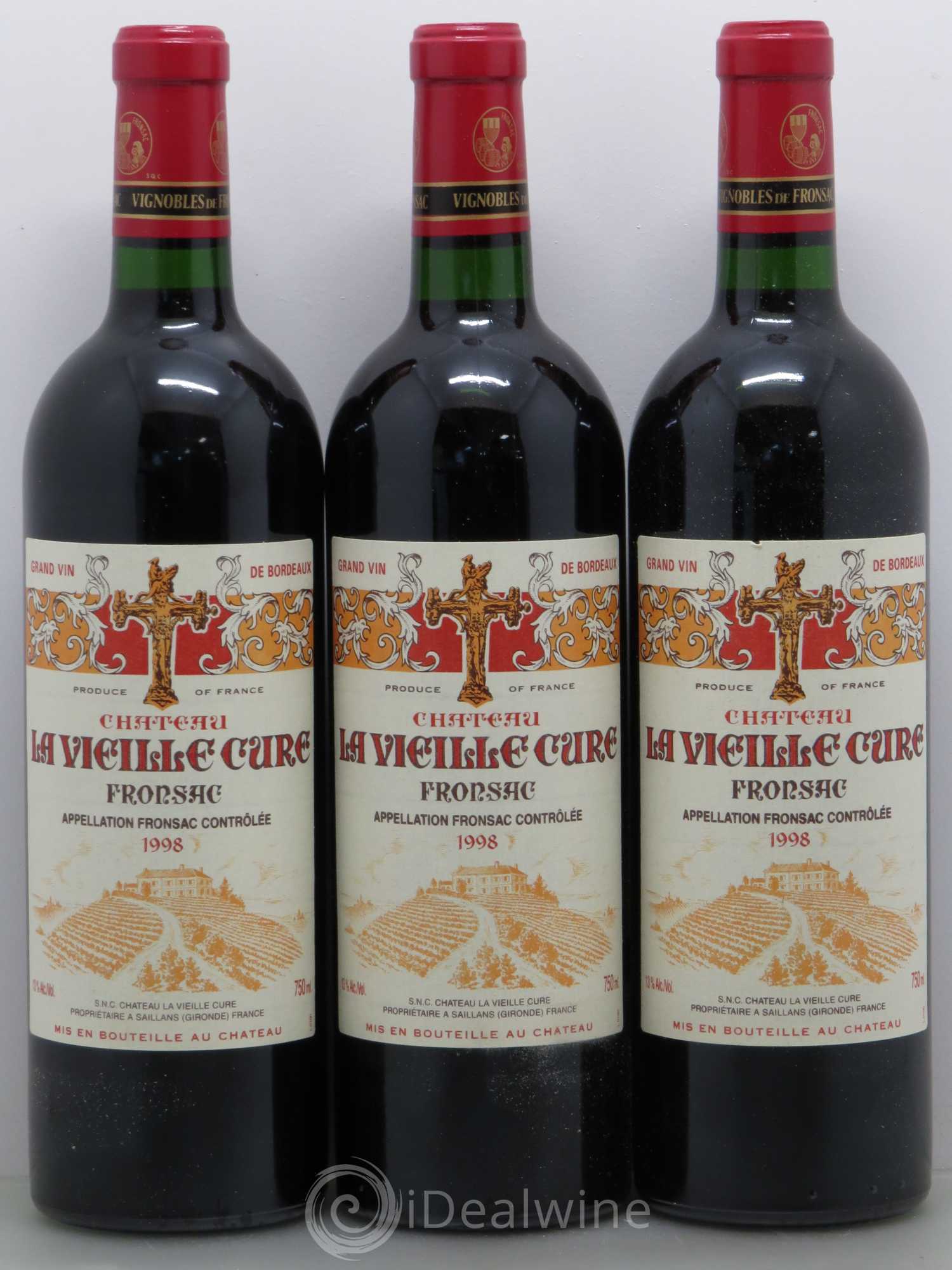 Château La Vieille Cure 1998 - Lot de 12 bouteilles - 2