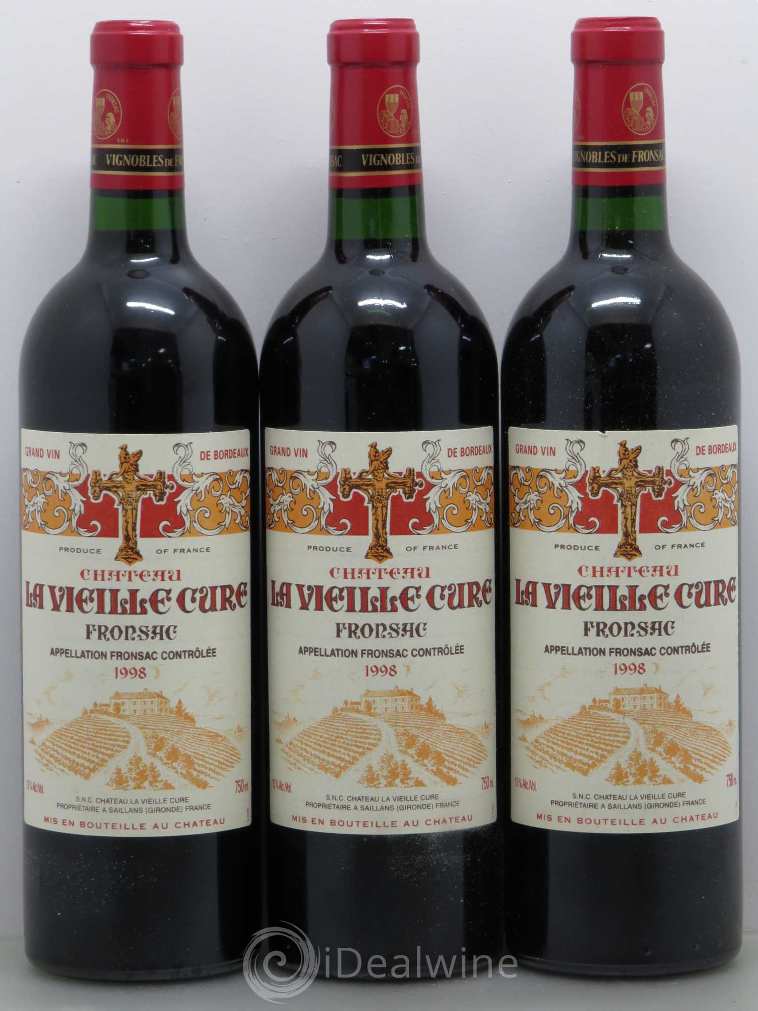 Château La Vieille Cure 1998 - Lot de 12 bouteilles - 3