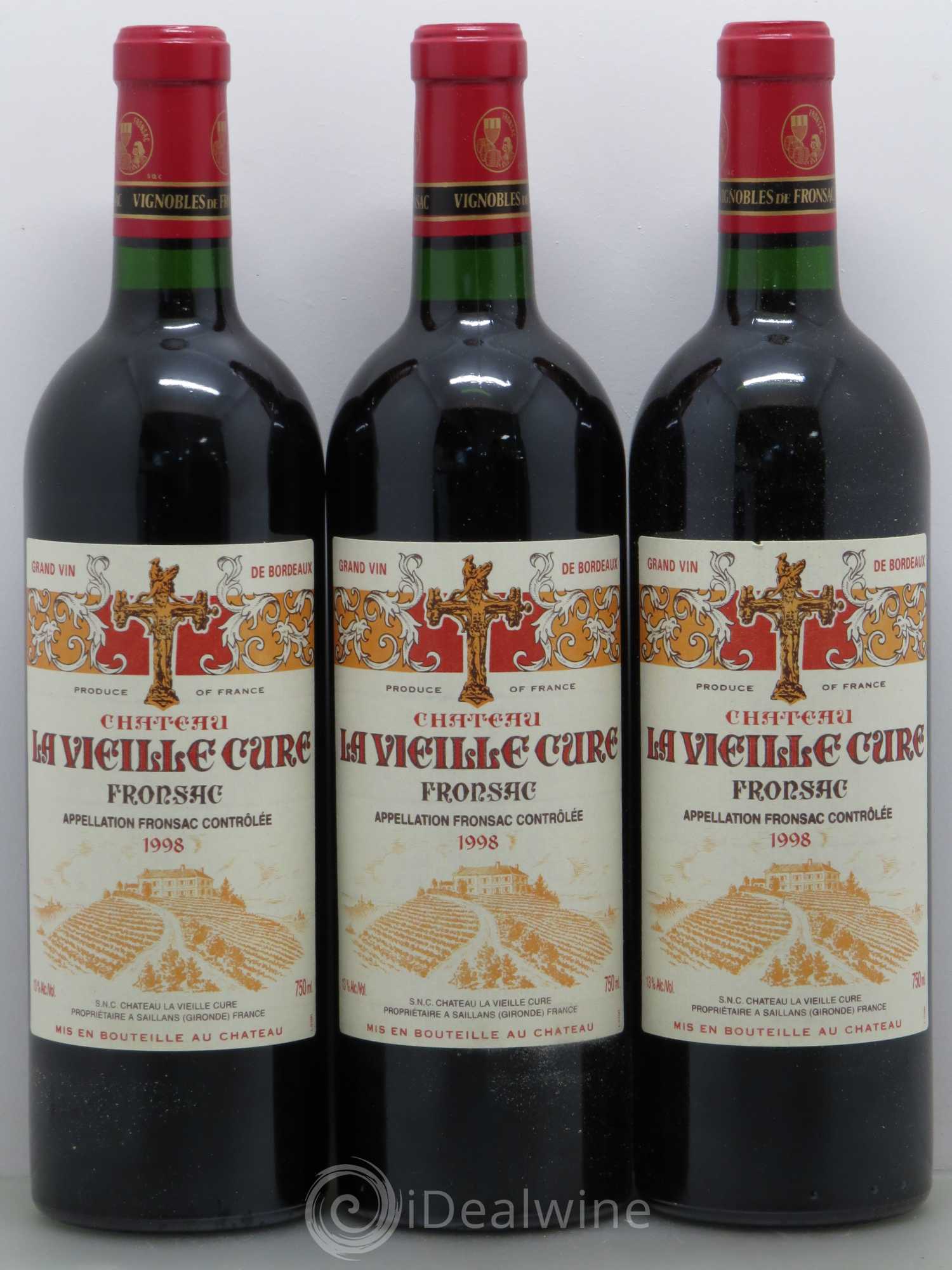 Château La Vieille Cure 1998 - Lot de 12 bouteilles - 4