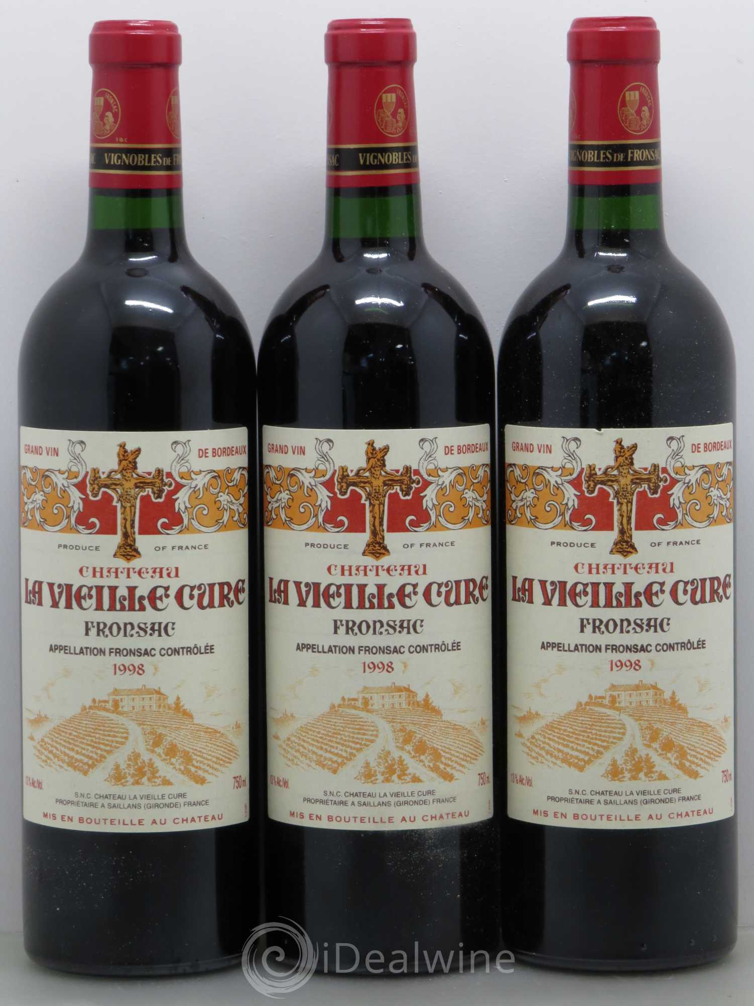 Château La Vieille Cure 1998 - Lot de 12 bouteilles - 2