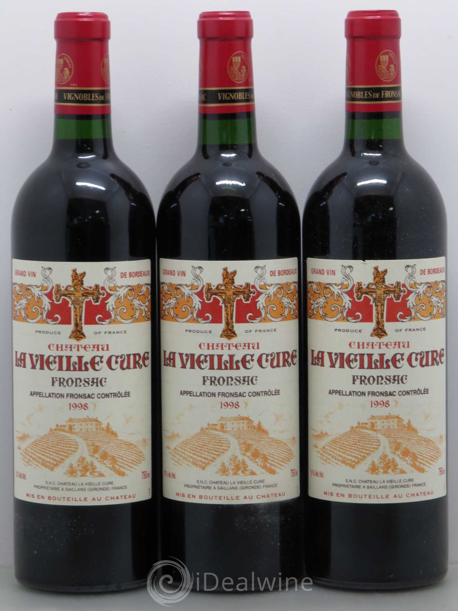 Château La Vieille Cure 1998 - Lot de 12 bouteilles - 4