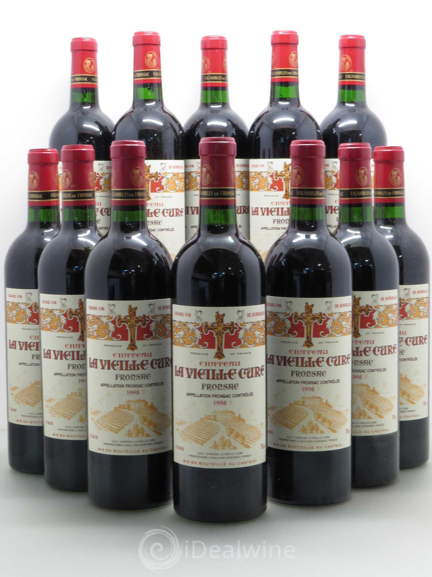 Château La Vieille Cure 1998 - Lot de 12 bouteilles - 0