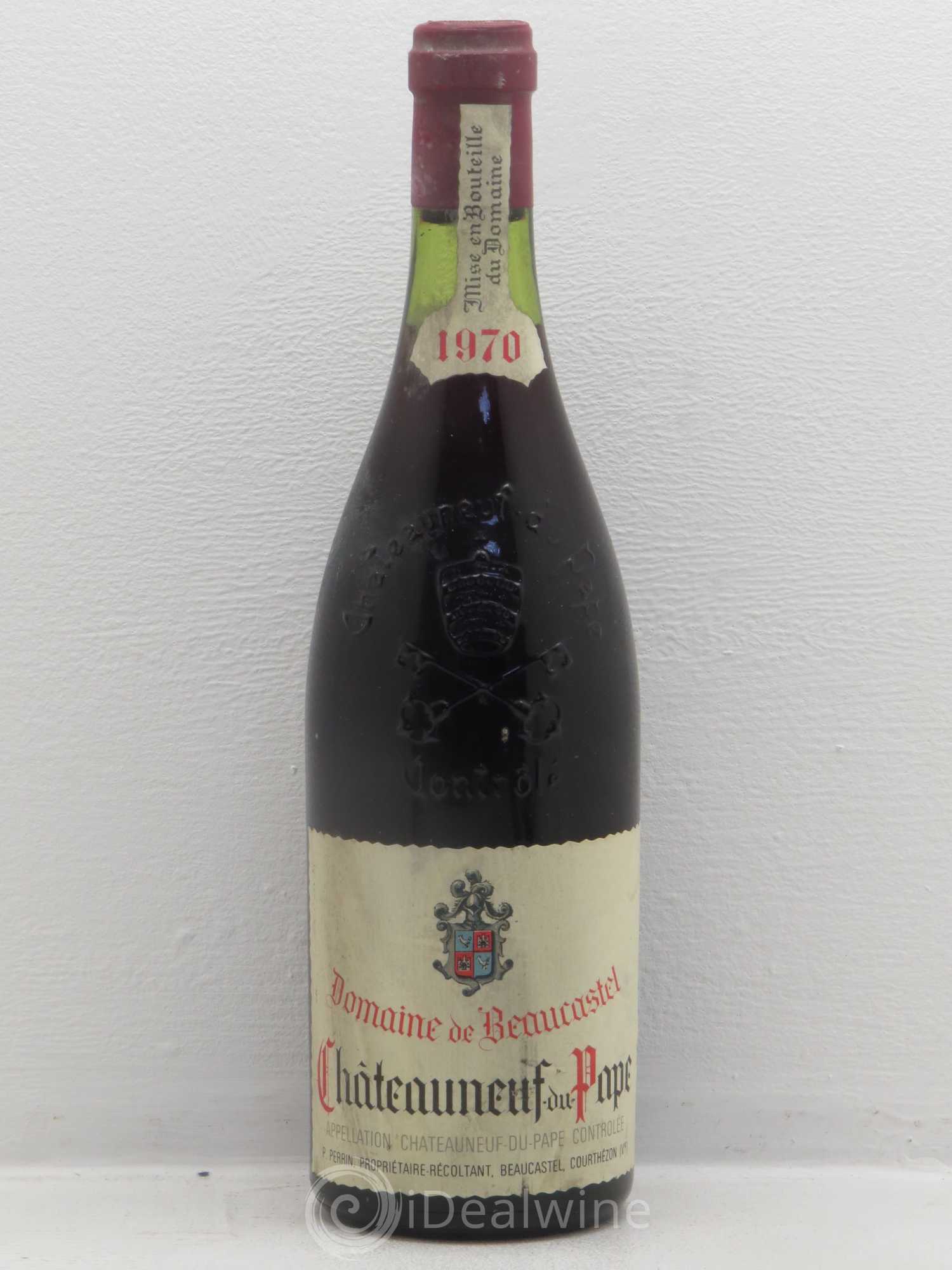 Châteauneuf-du-Pape Château de Beaucastel Famille Perrin 1970 - Lot de 1 bouteille - 0