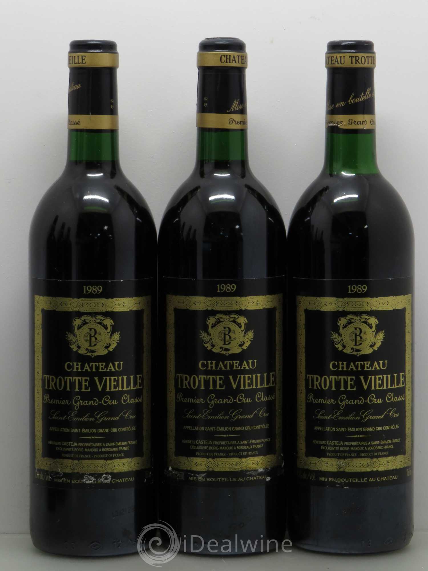 Château Trotte Vieille 1er Grand Cru Classé B 1989 - Lot de 6 bouteilles - 1