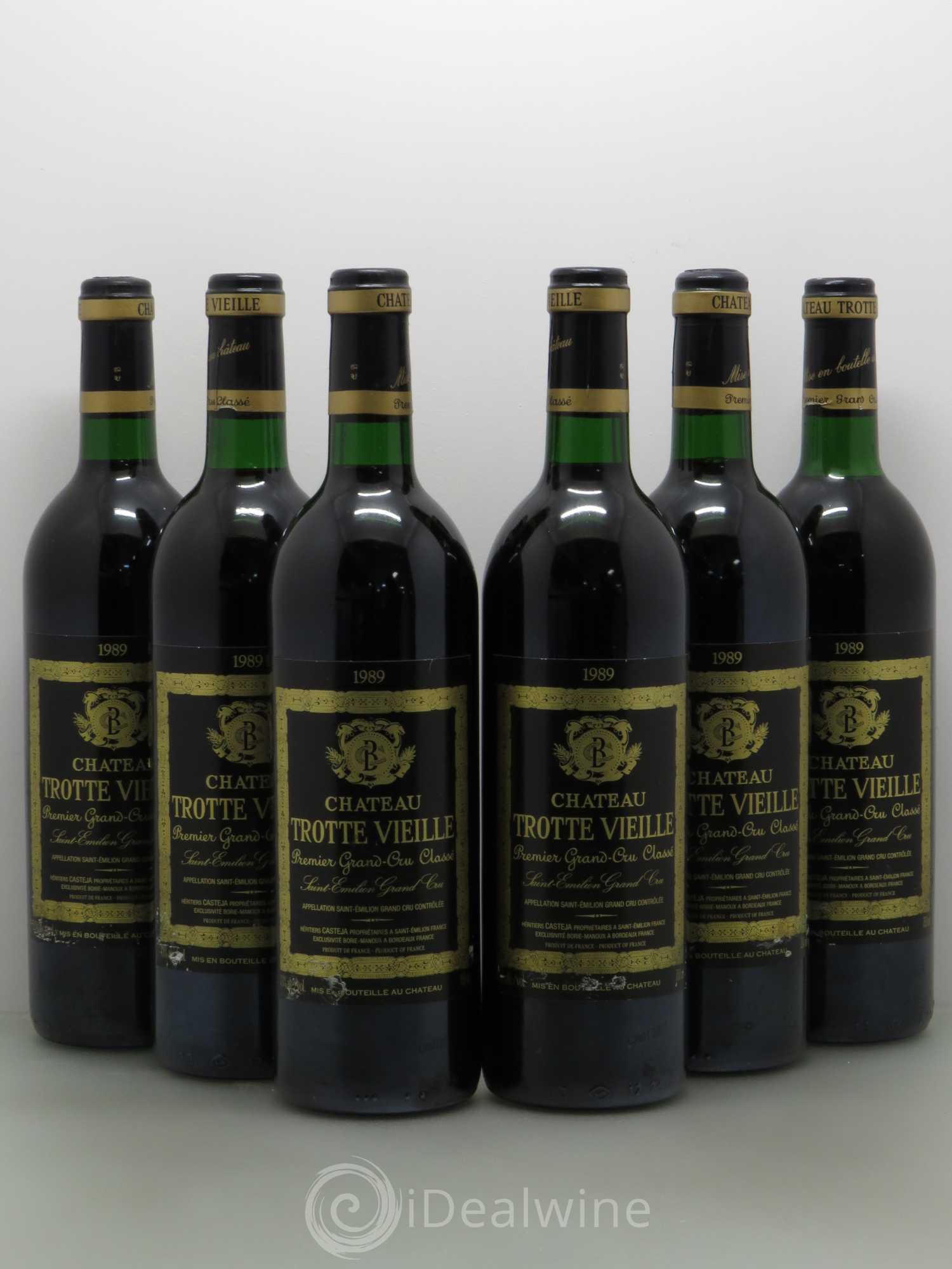 Château Trotte Vieille 1er Grand Cru Classé B 1989 - Lot de 6 bouteilles - 0