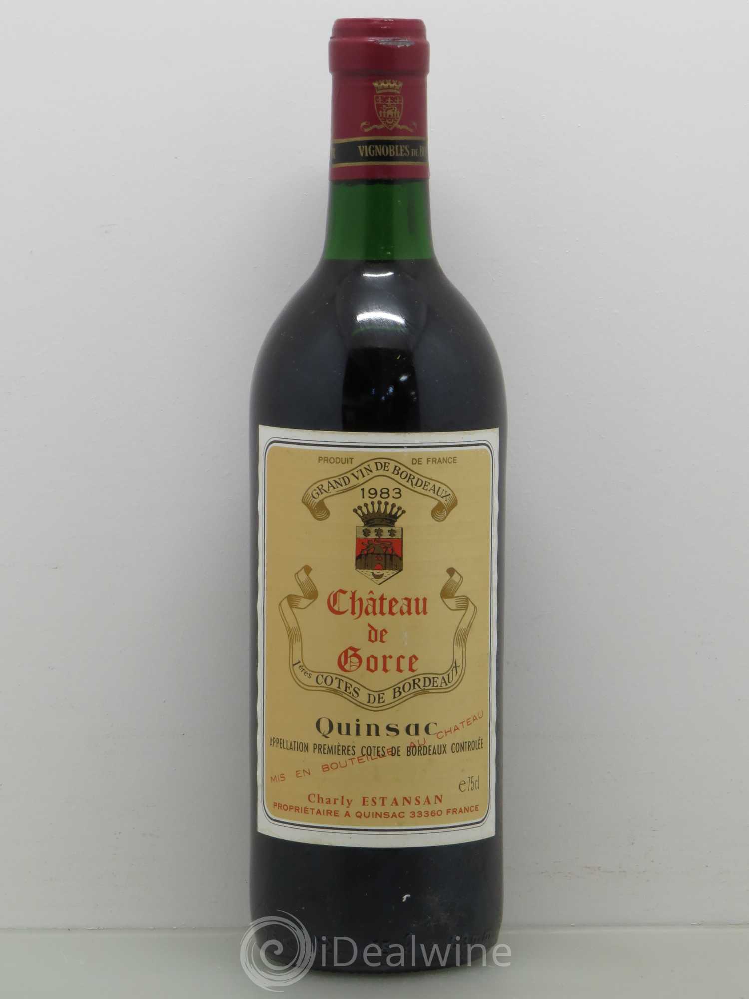 Bordeaux Château de Gorce 1983 - Posten von 1 Flasche - 0